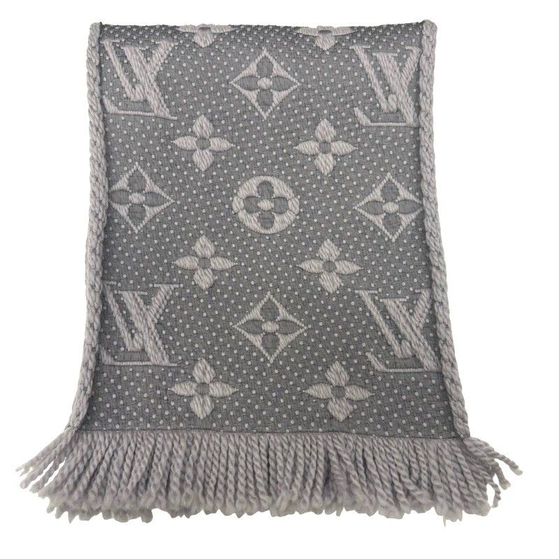 LOUIS VUITTON ルイヴィトン エシャルプ ロゴマニア M74742 ウール
