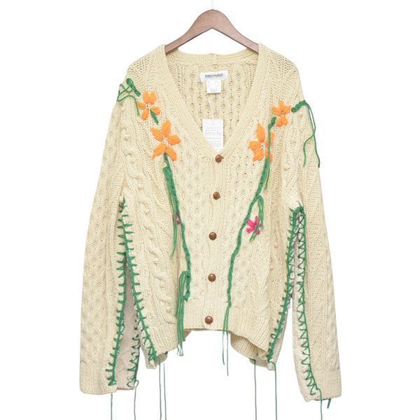 DISCOVERED×KUON　ディスカバード×クオン　2024AW　Deconstructed Floral Knit Cardigan　フローラルリメイクカーディガン　ニット　セーター　DC-NS-KN-05　8054000228454