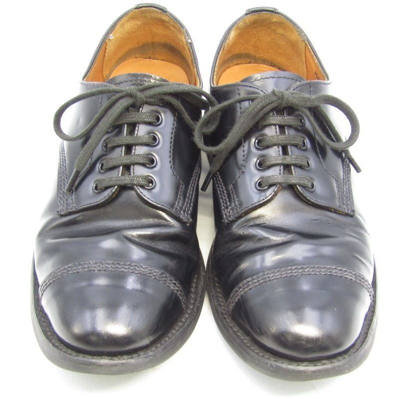 SANDERS サンダース UK 3.5 ミリタリーダービーシューズ 1830 B FEMALE DERBY SHOE レディース 外羽根 ブラック 黒