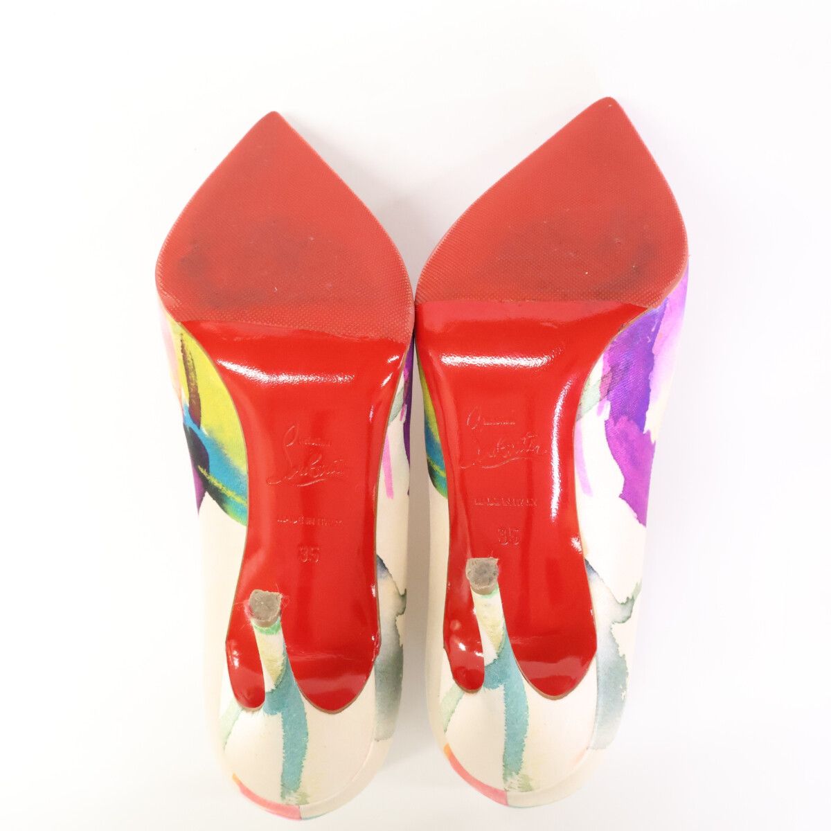  Christian Louboutin クリスチャンルブタン 3141063 PIGALLE FOLLIES 100 MAXI FIORI フラワー総柄 ハイヒールパンプス ハイヒール パンプス パンプス