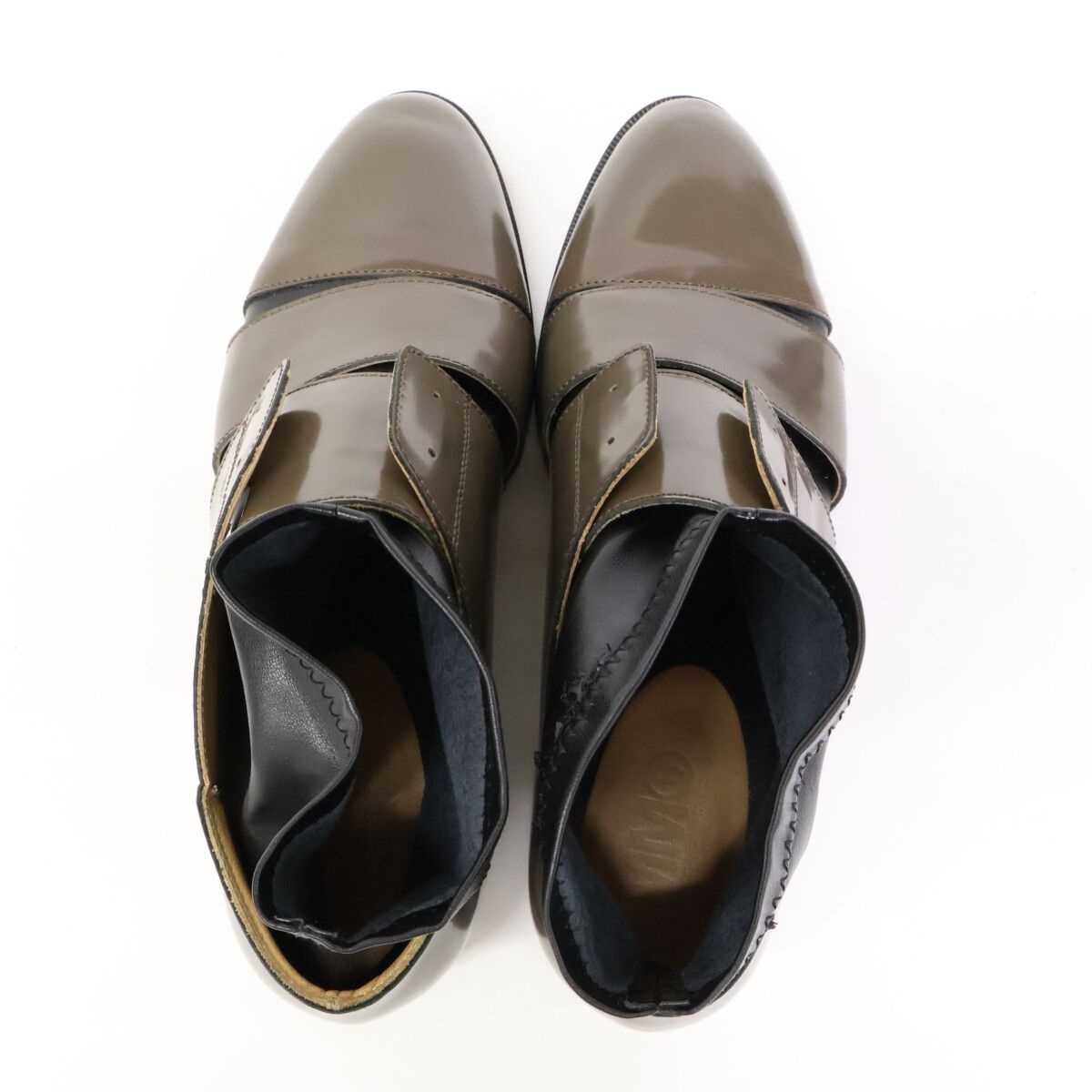  MM 6 エムエムシックス パテント ラムスキンインナー 37 その他 靴