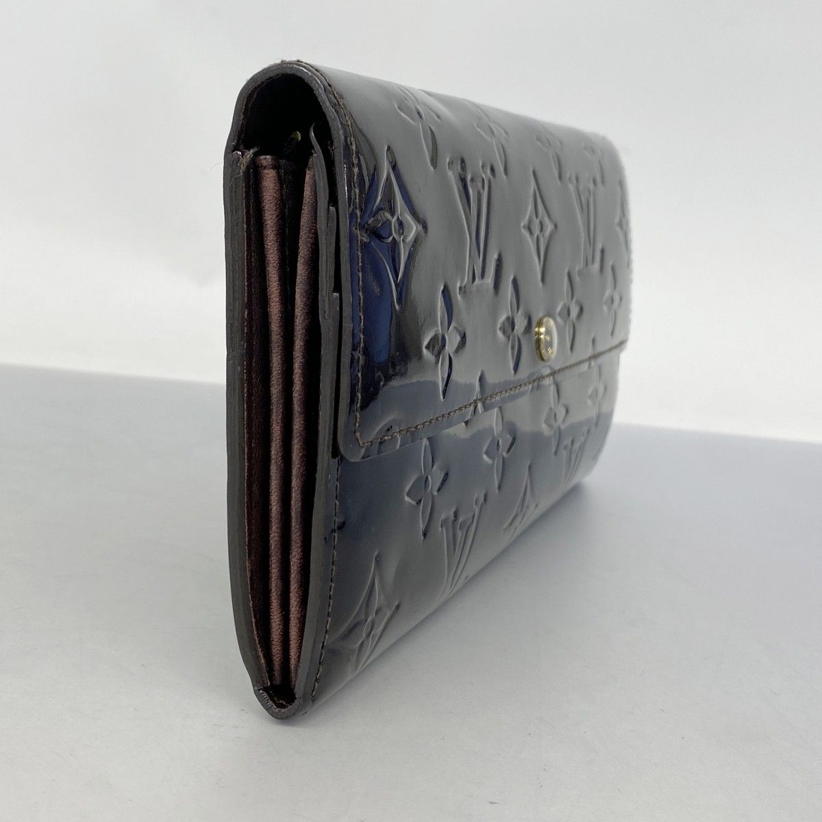 5pc3632】ルイヴィトン 長財布 ヴェルニ ポルトフォイユサラ M93524