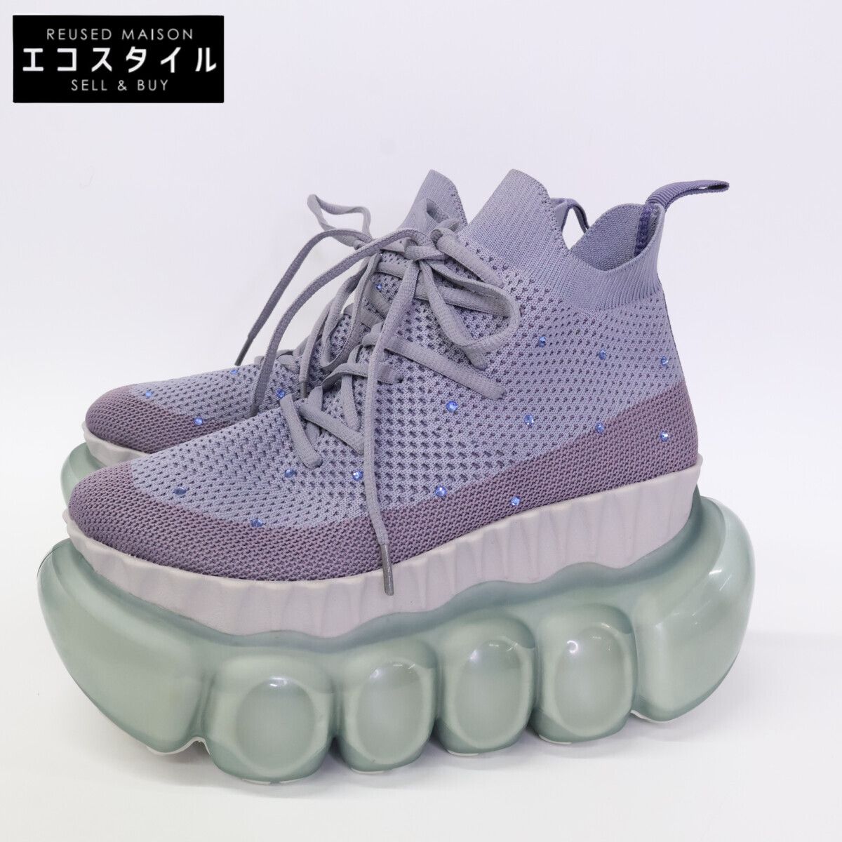 MIKIOSAKABE 厚底 スニーカー MIKIOSAKABE ミキオサカベ 【美品】Jewelry Bubble Tarte 厚底