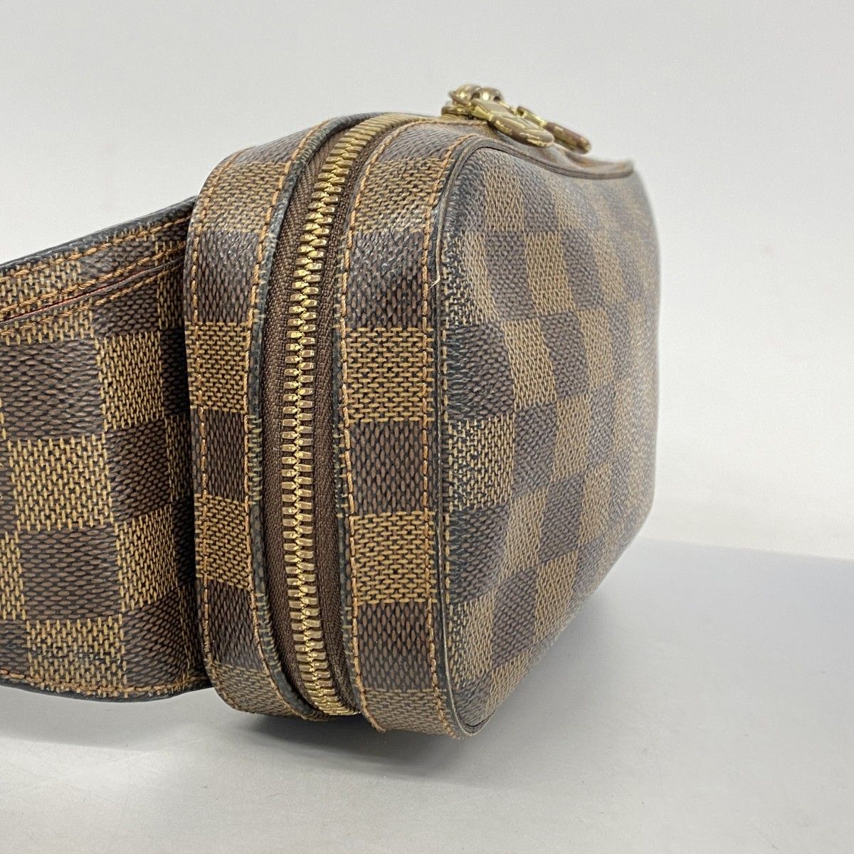 5 pc 3650 ルイヴィトン ボディバッグ ダミエ ジェロニモス N 51994 エベヌ メンズ レディース ユニセックス