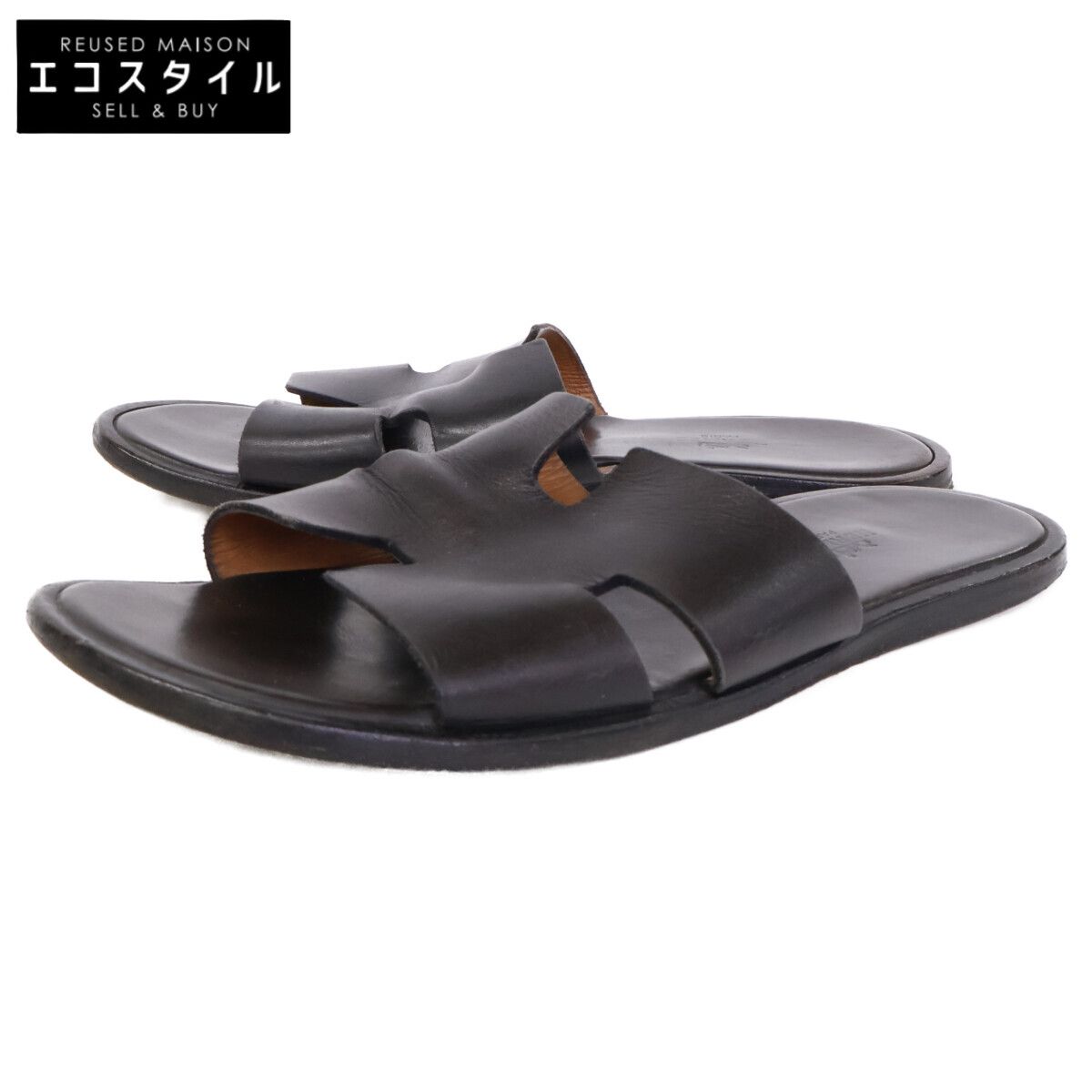 HERMES エルメス イズミール レザーサンダル/ 42 - メルカリ