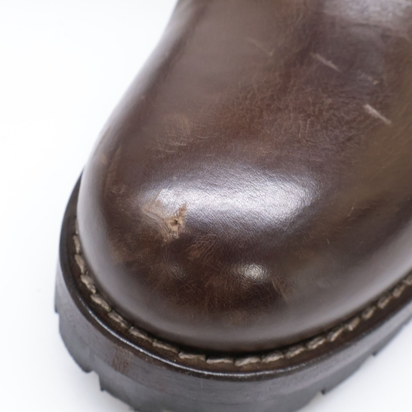 403 ダメージ加工カーフスキン×ラビットファー