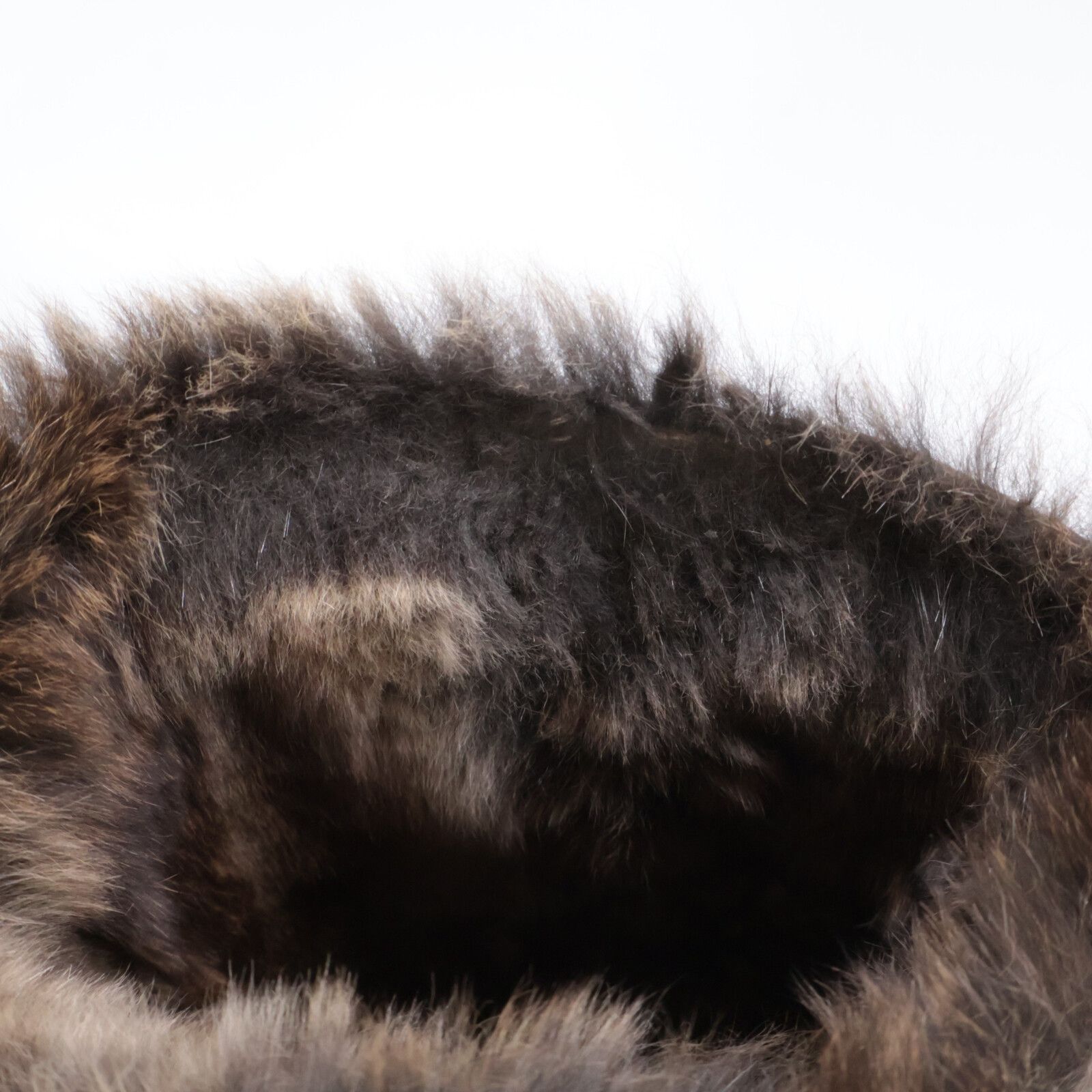 ダメージ加工カーフスキン×ラビットファー