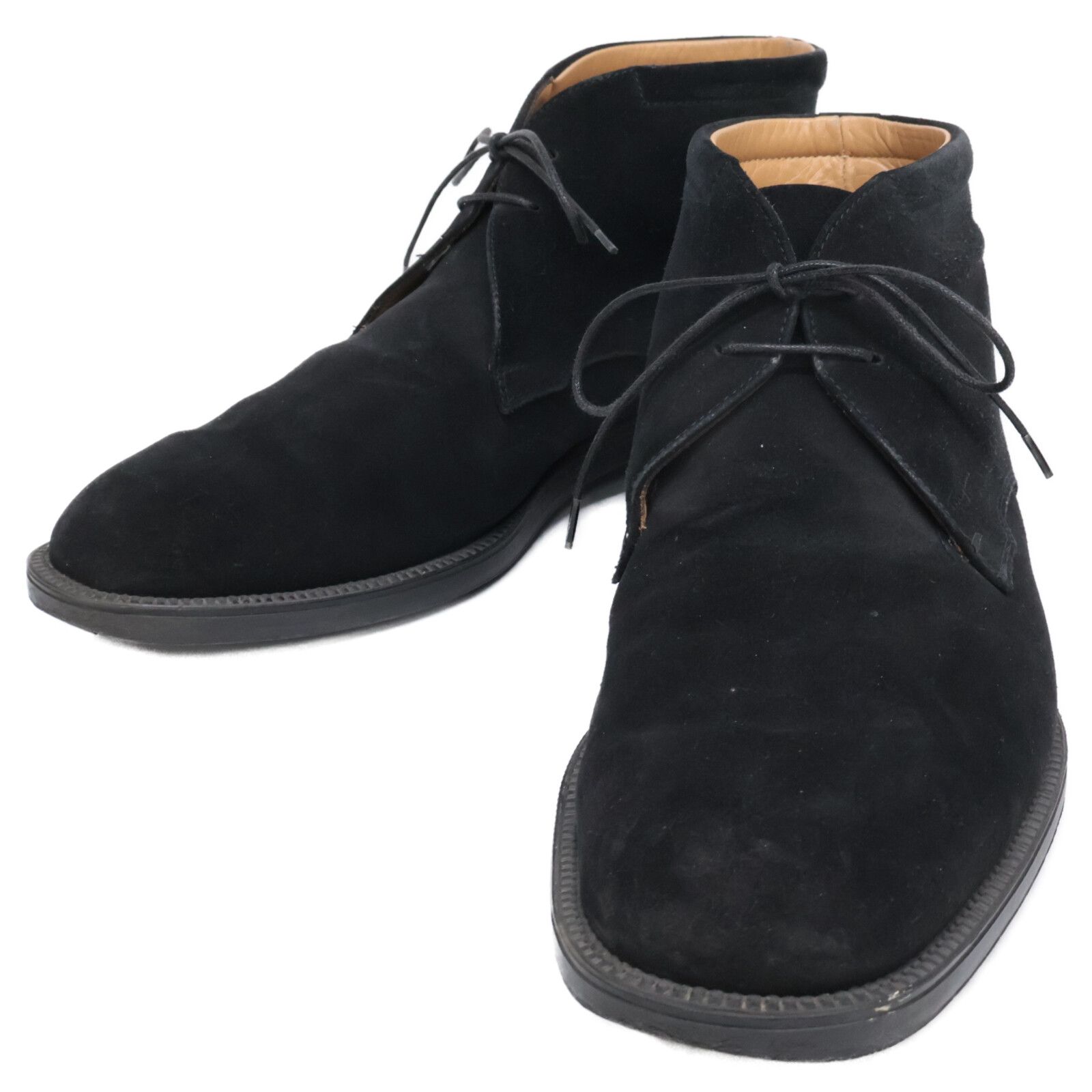 Salvatore Ferragamo サルヴァトーレフェラガモ スエード チャッカブーツ 7 1 2 3 E