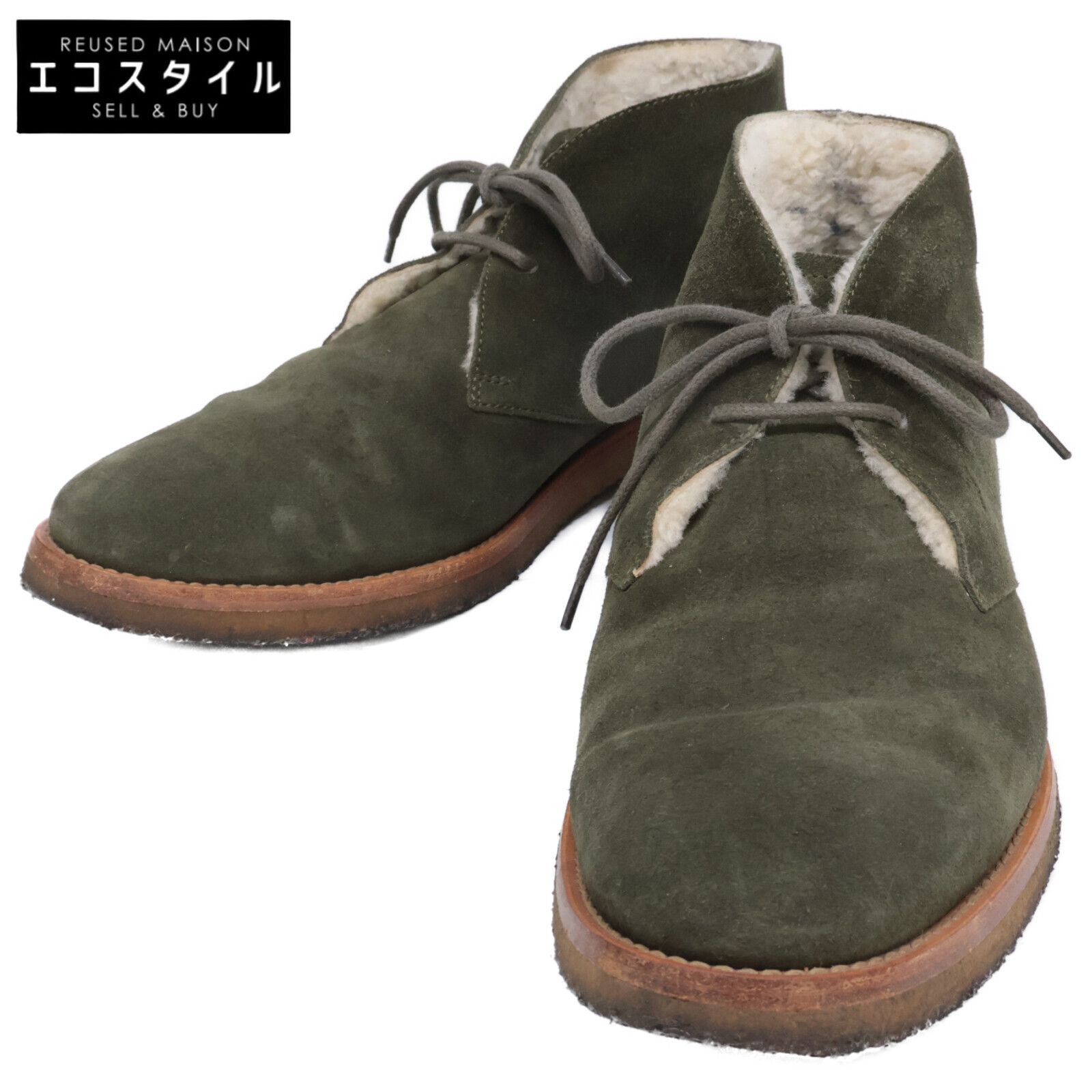 TOD S トッズ スエード インナーボア チャッカブーツ 7 A