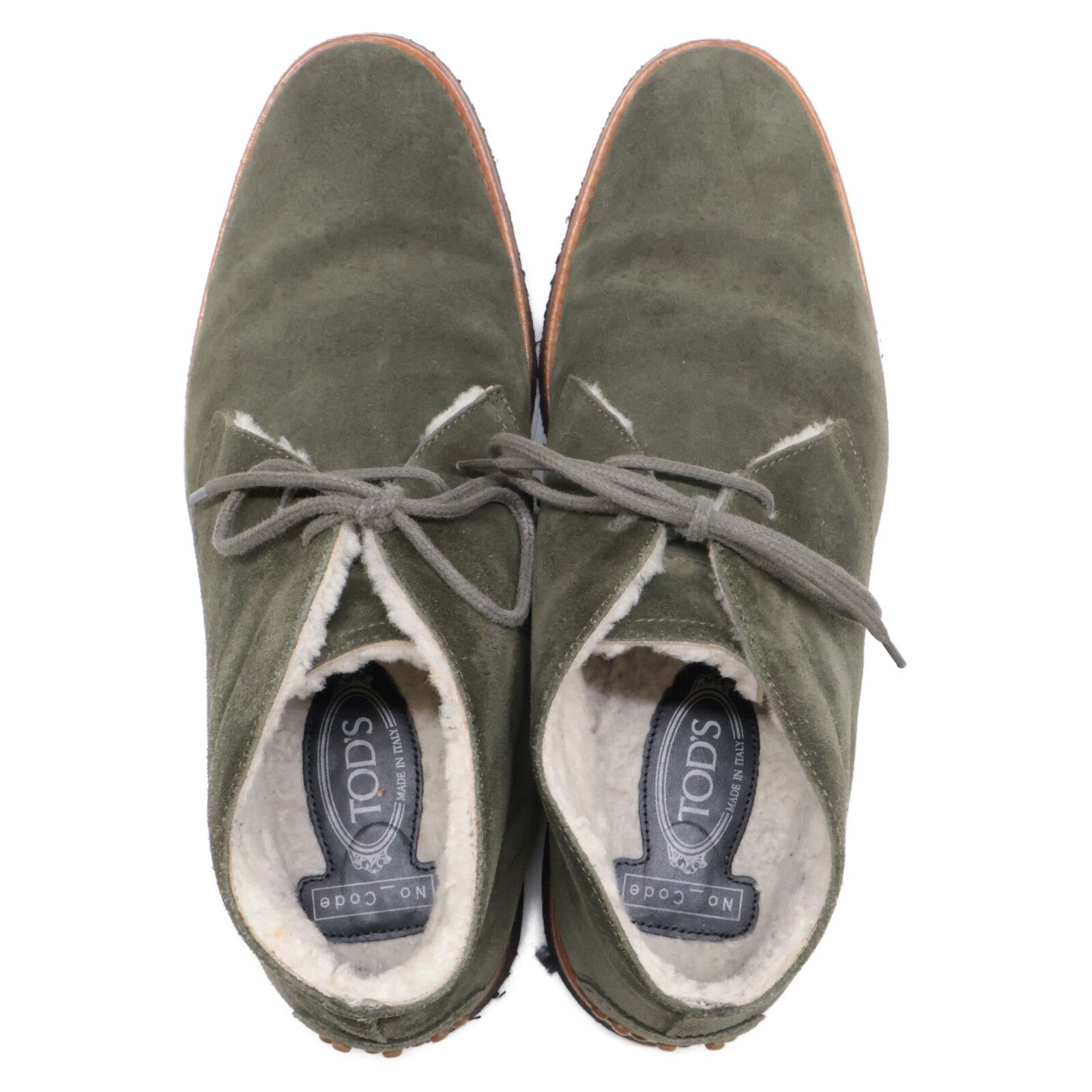  TOD S トッズ スエード インナーボア チャッカブーツ 7 A チャッカブーツ ブーツ 革靴