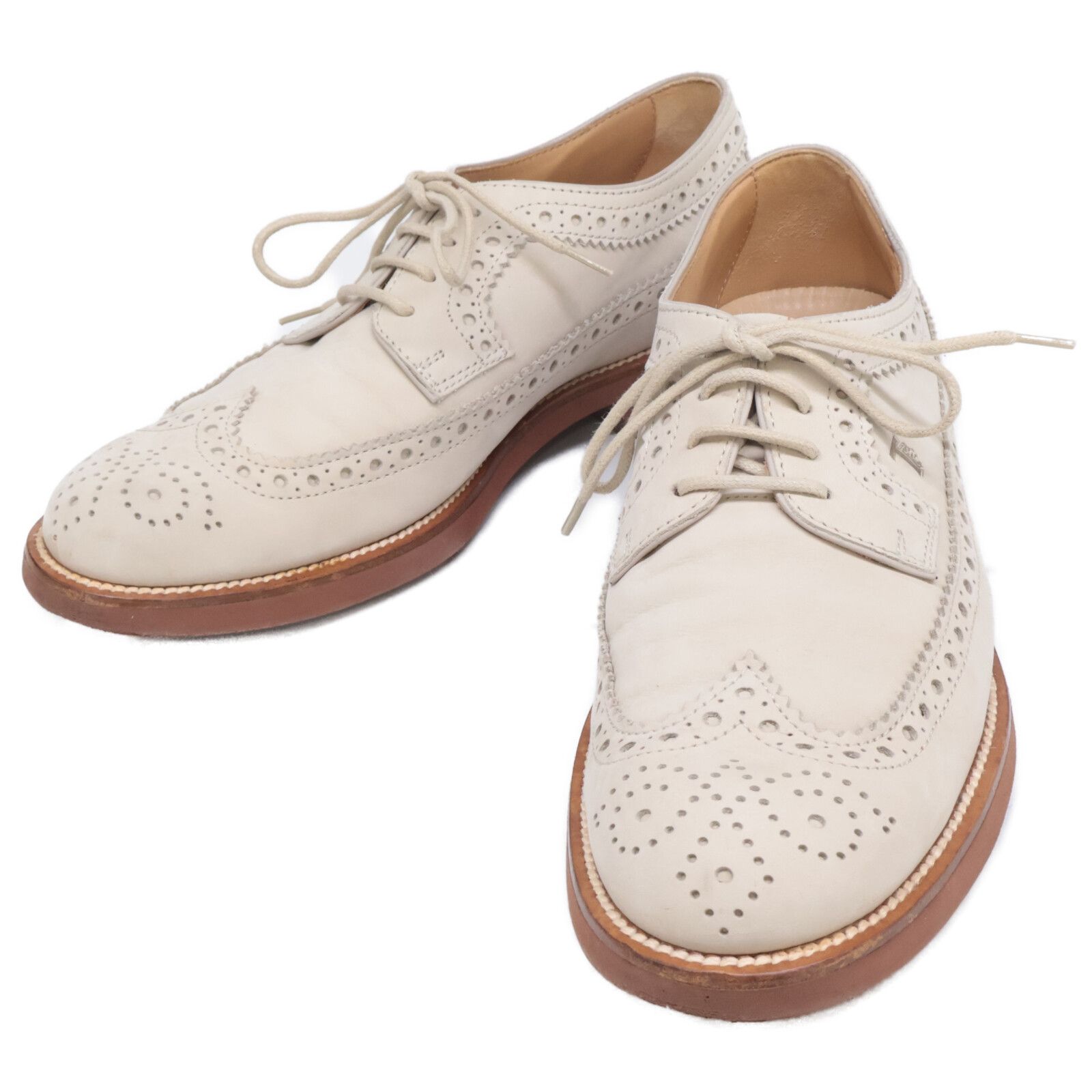 TOD S トッズ フルブローグ ウィングチップ 6 1 2