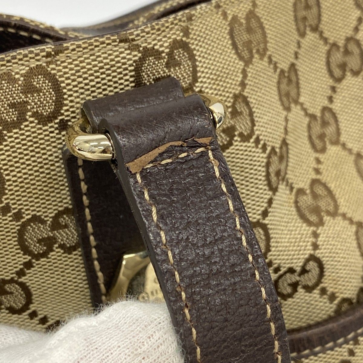 ブラウン シャンパンゴールド金具