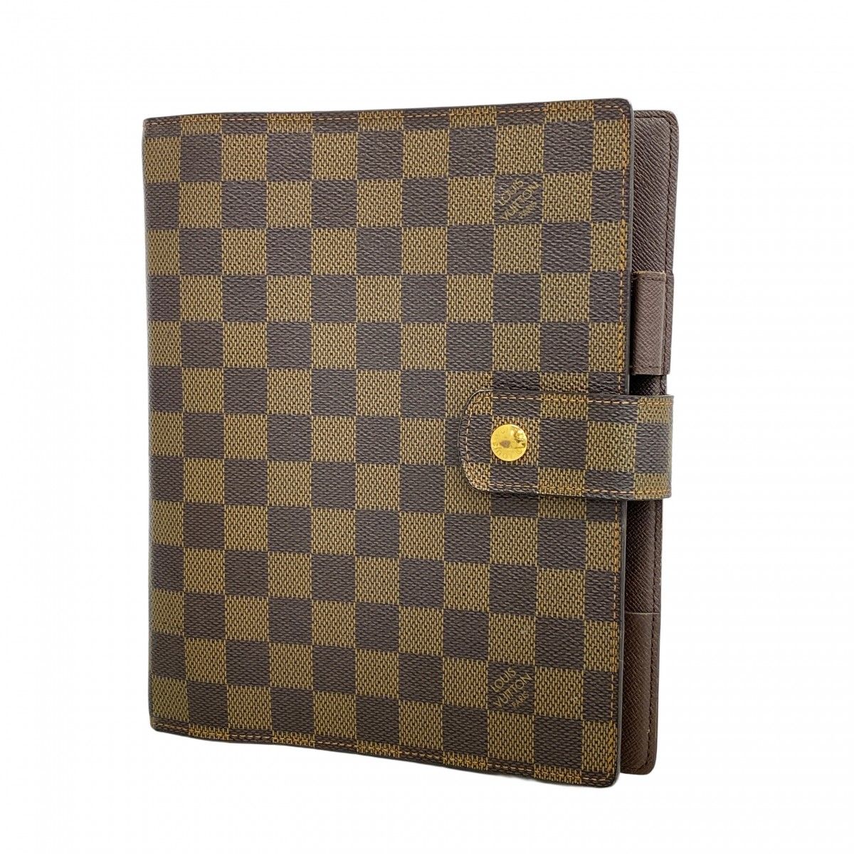 5 pc 3758 ルイヴィトン 手帳カバー ダミエ アジェンダGM R 20107 エベヌ メンズ レディース ユニセックス