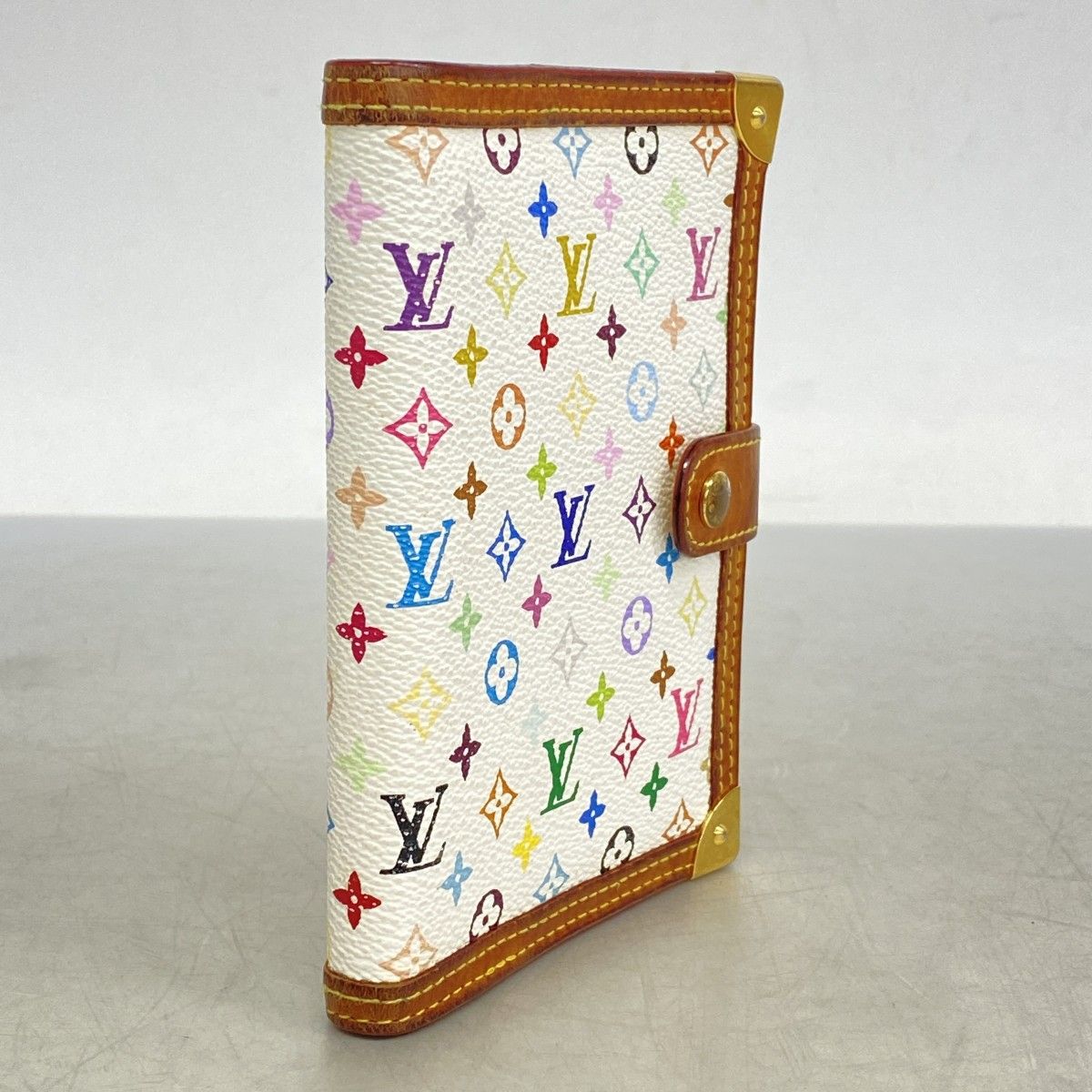 5 pc 3760 ルイヴィトン 手帳カバー モノグラム マルチ アジェンダPM R 20896 ブロン レディース