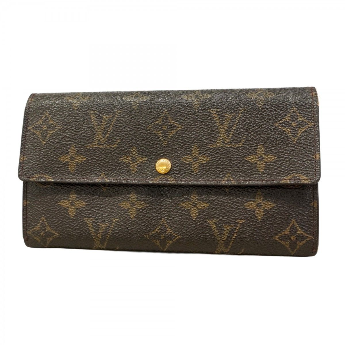 5pc3825】ルイヴィトン ストア 長財布 モノグラム ポシェットポルト