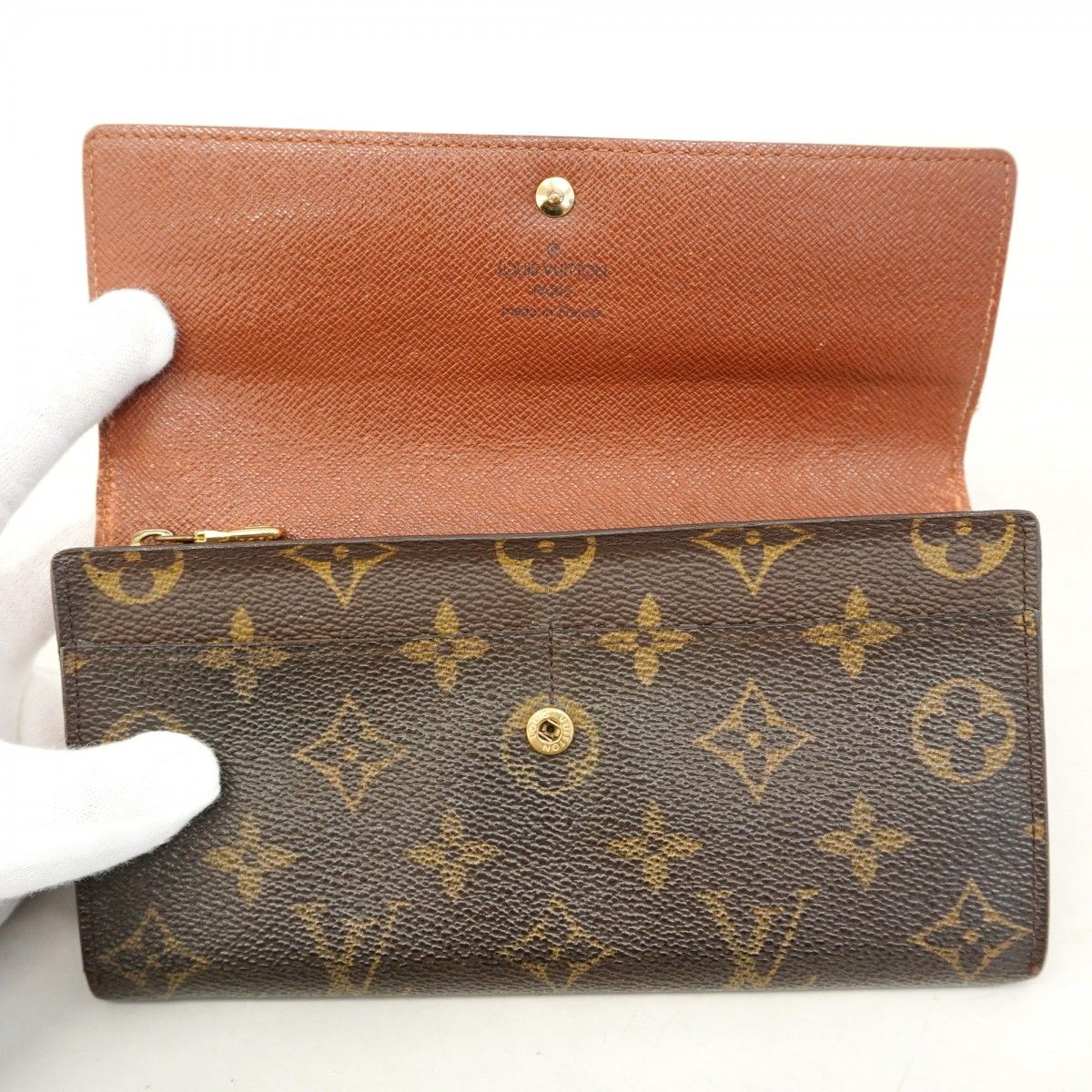 5pc3825】ルイヴィトン ストア 長財布 モノグラム ポシェットポルト