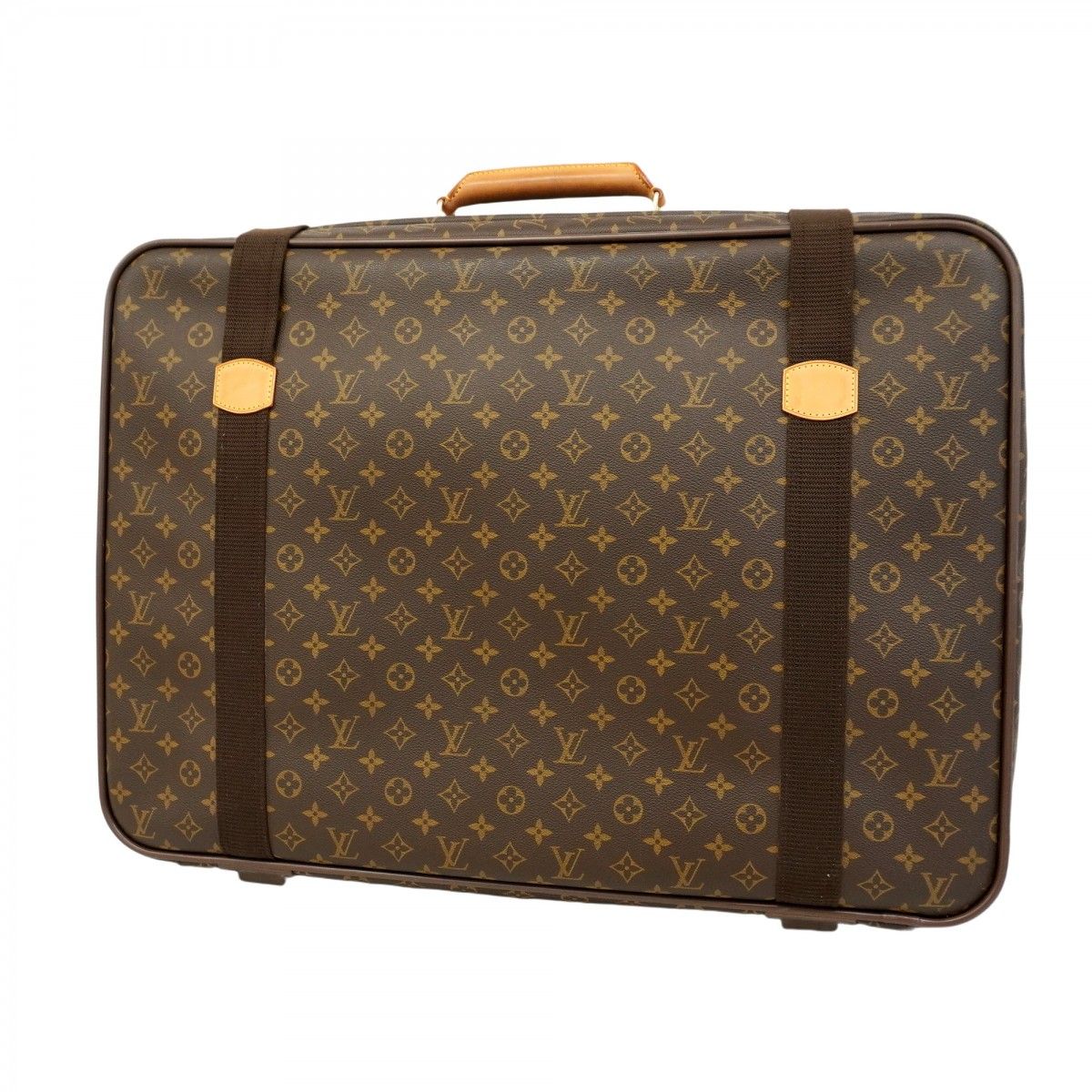 5 pc 3832 ルイヴィトン ボストンバッグ モノグラム サテライト65 M 23352 ブラウン メンズ レディース ユニセックス