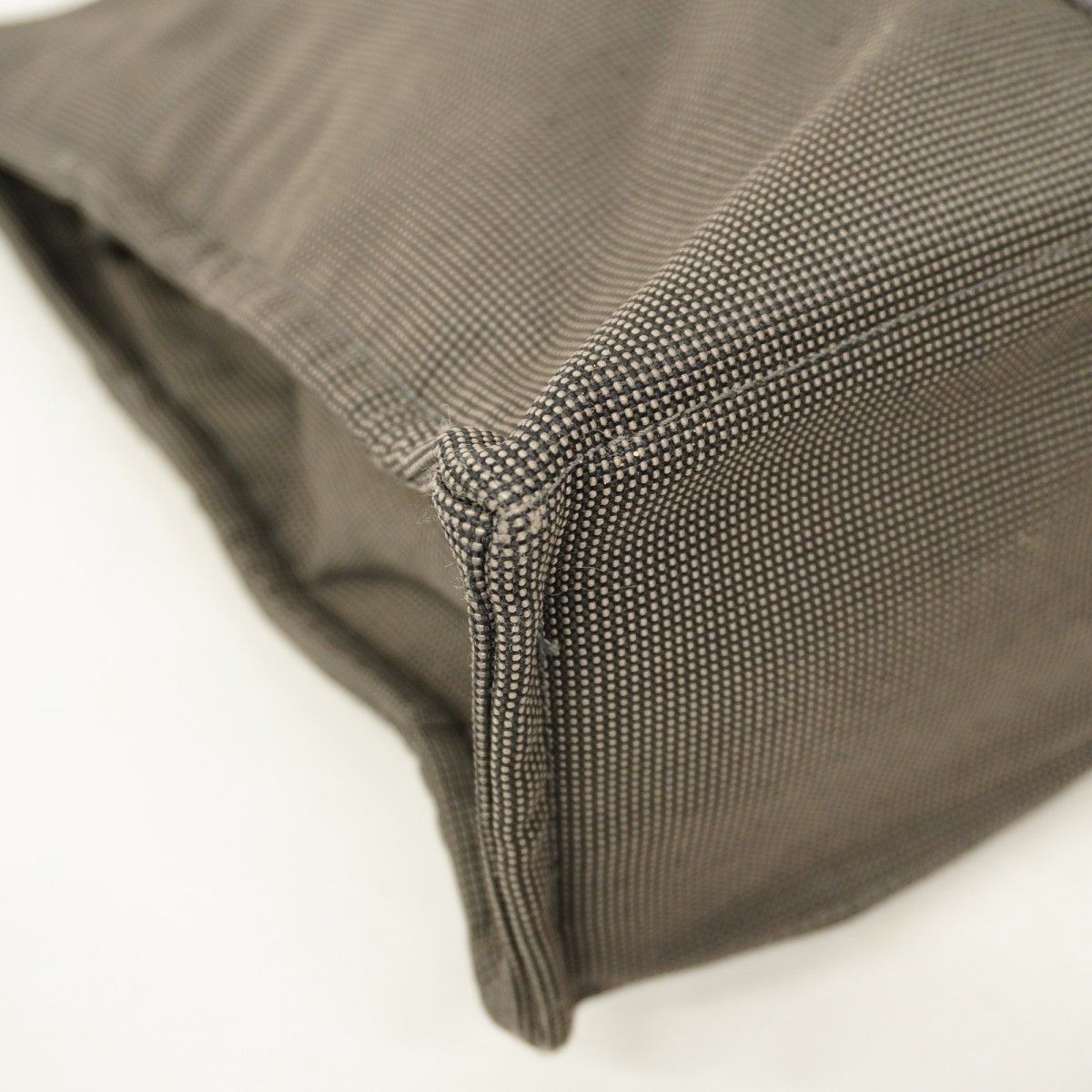  5 pc 3833 エルメス トートバッグ エールラインMM キャンバス グレー シルバー金具 レディース トートバッグ バッグ