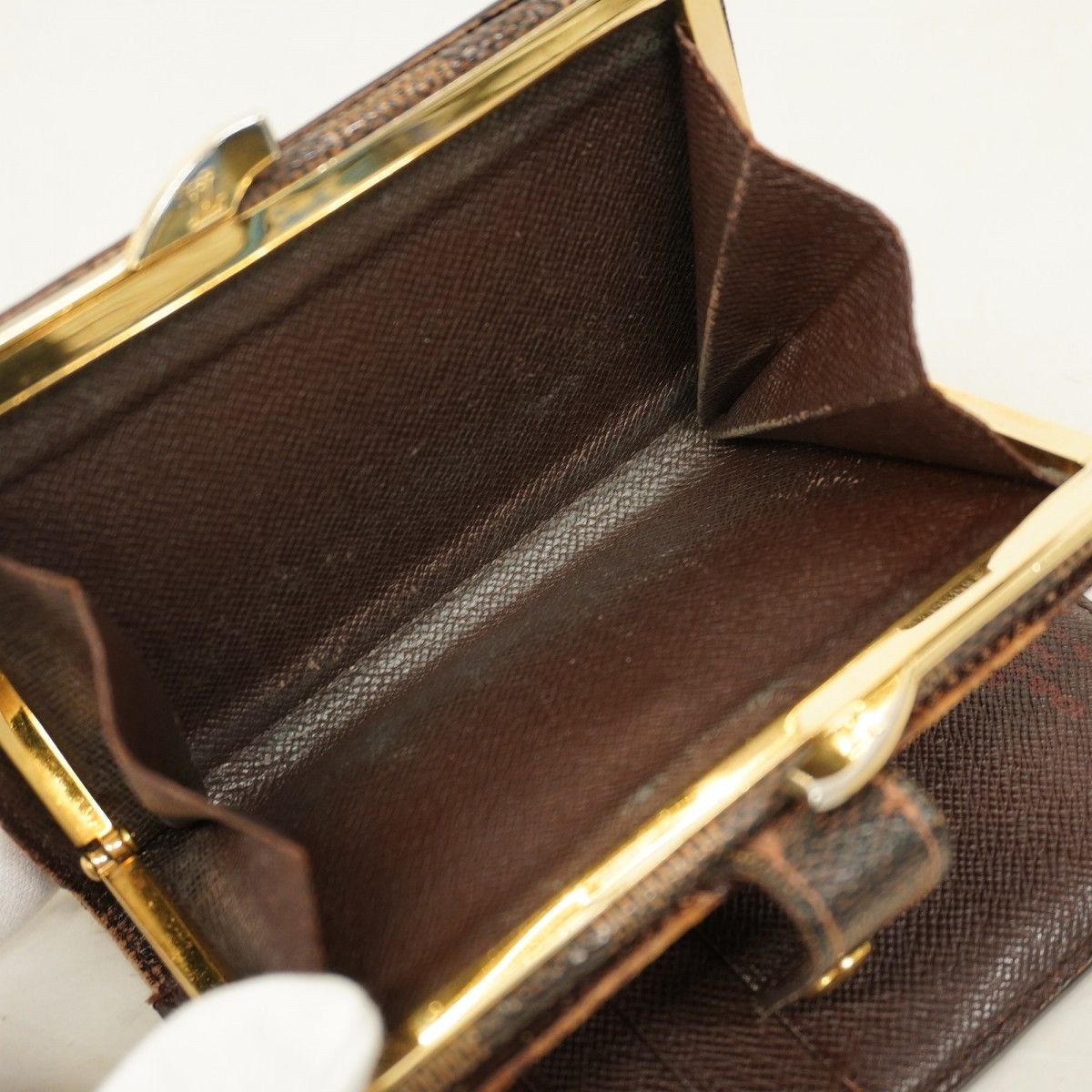 【美品】ルイヴィトン ポルトモネ ビエ ヴィエノワ ダミエエベヌ N61664 ☆SALE【5pc3860-k】ルイヴィトン 財布 ダミエ ポルトモネビエ