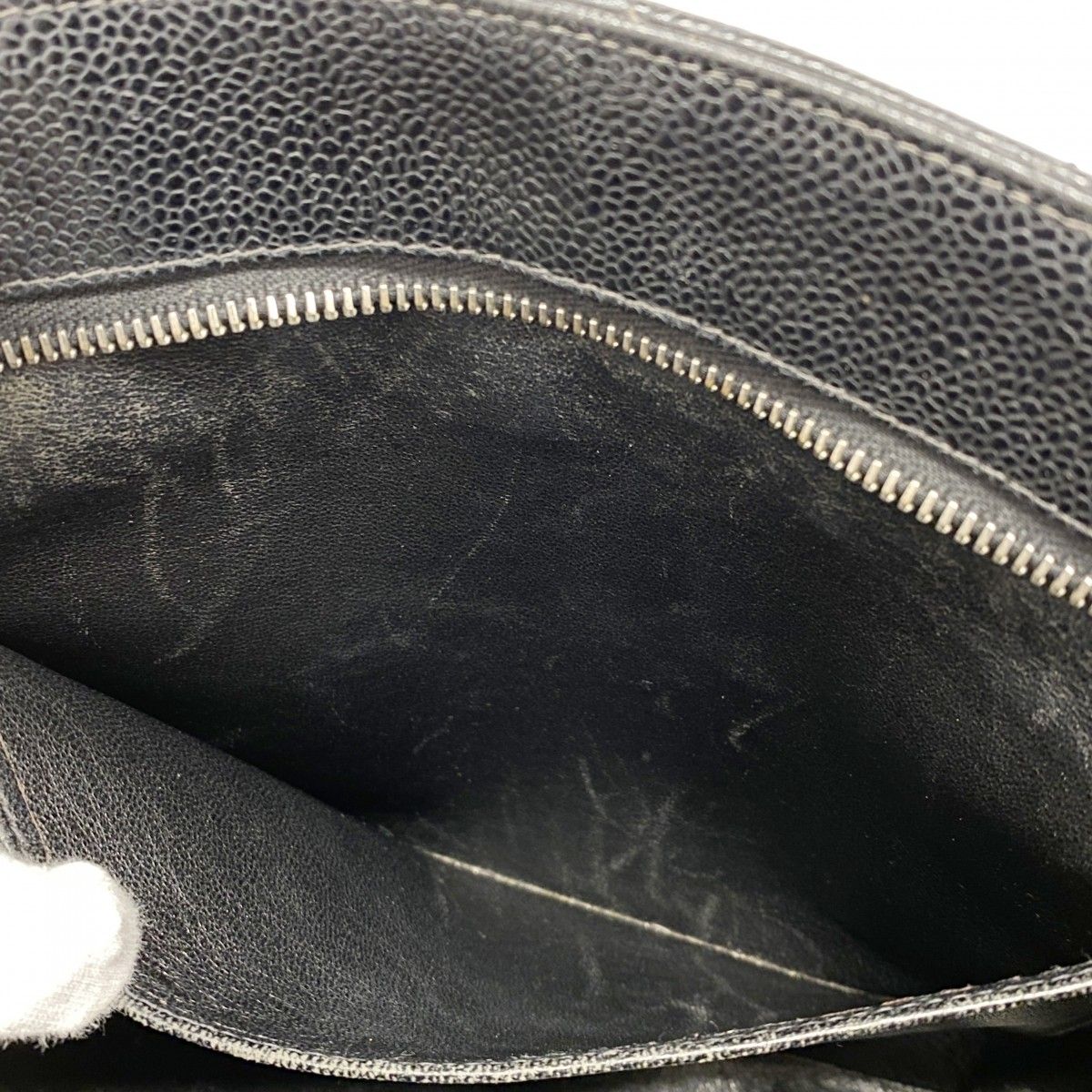  5 pc 3882-k シャネル トートバッグ 復刻トート キャビアスキン ブラック シルバー金具 レディース トートバッグ バッグ