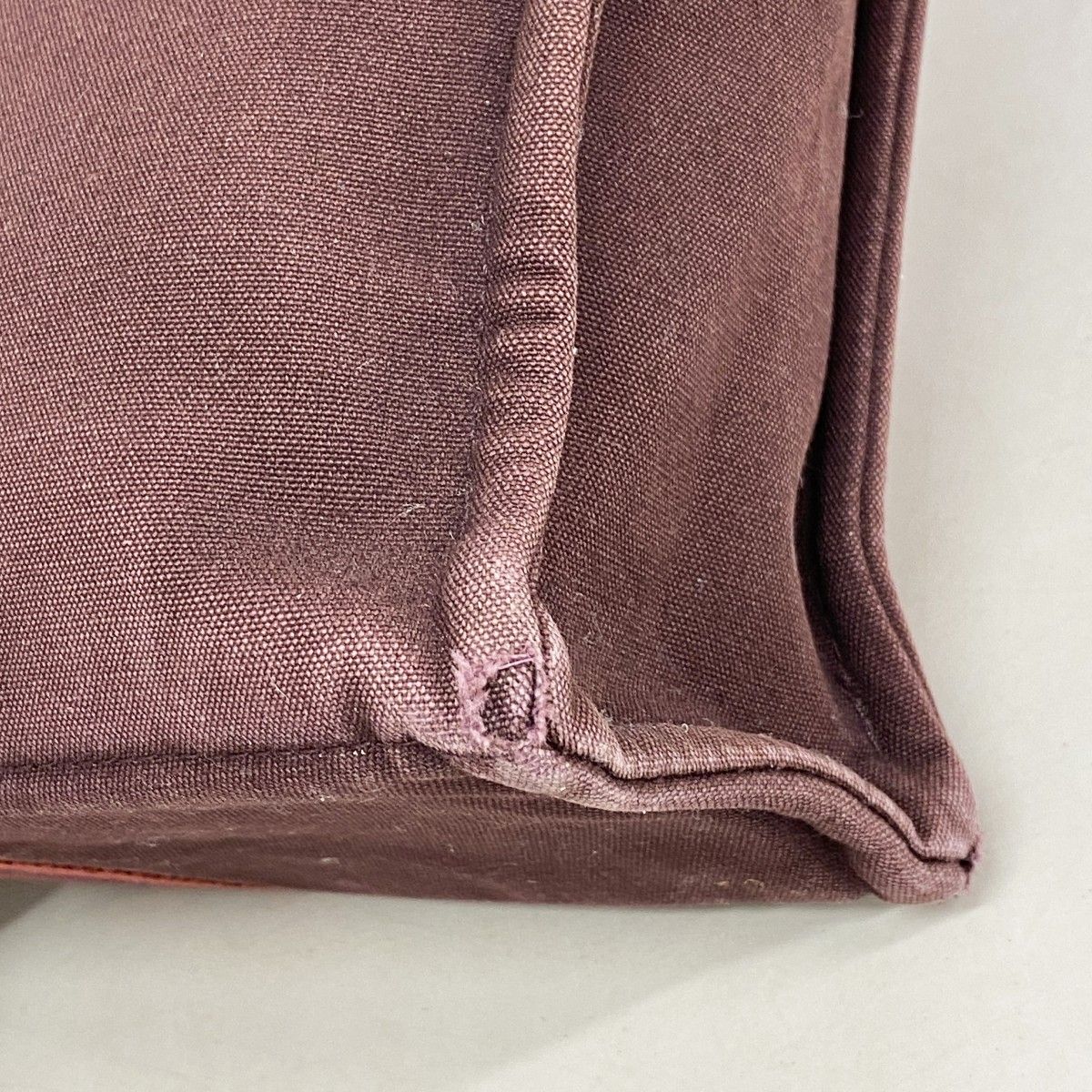  5 pc 3893 エルメス トートバッグ フールトゥMM キャンバス ボルドー シルバー金具 レディース トートバッグ バッグ