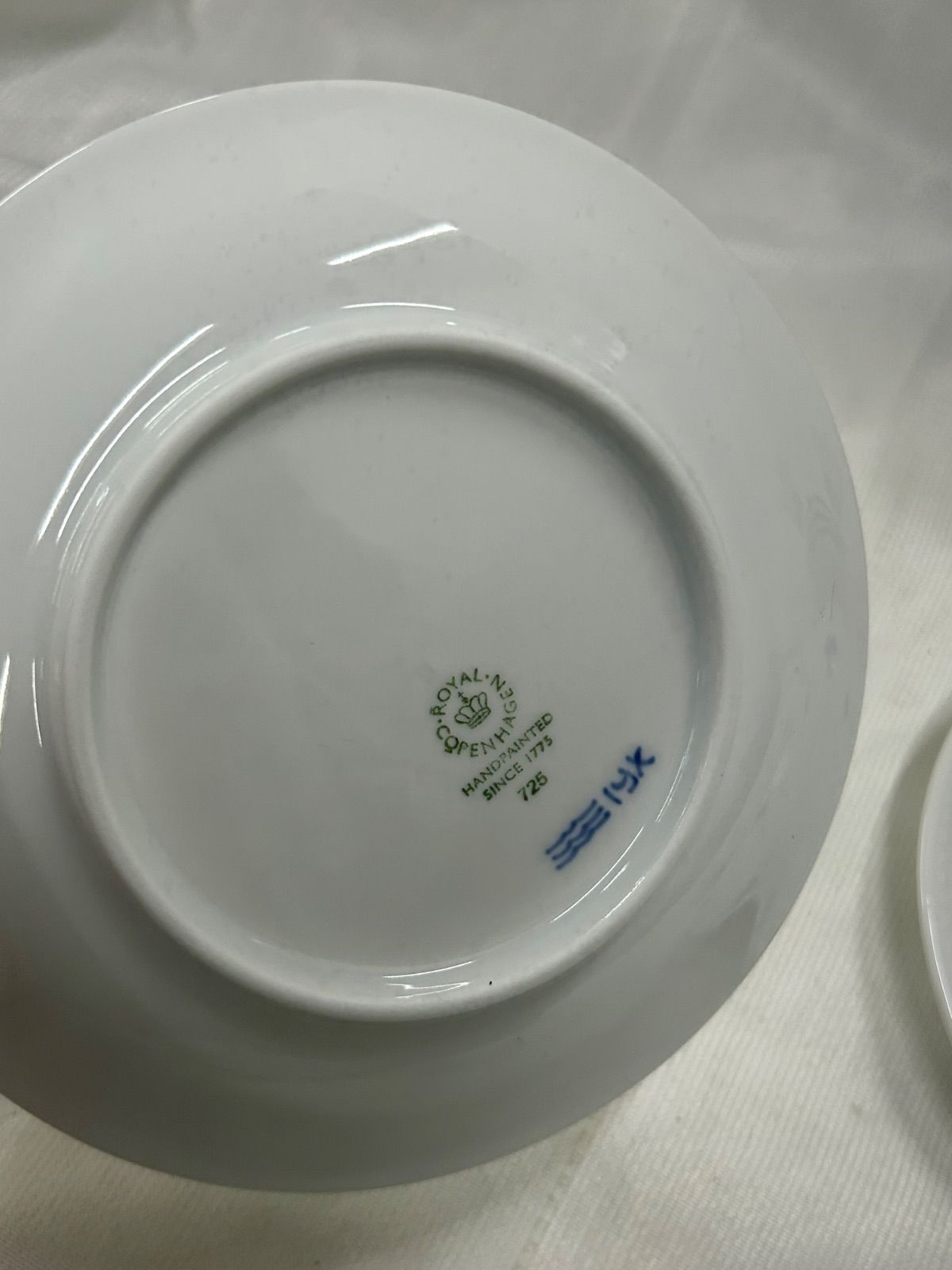 159 新品未使用ロイヤルコペンハーゲン 15cm 小皿 5枚セット ブルー