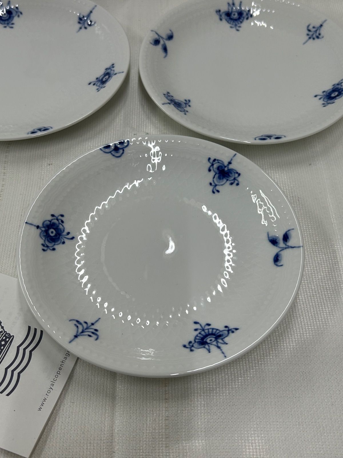 159 新品未使用ロイヤルコペンハーゲン 15cm 小皿 5枚セット ブルー
