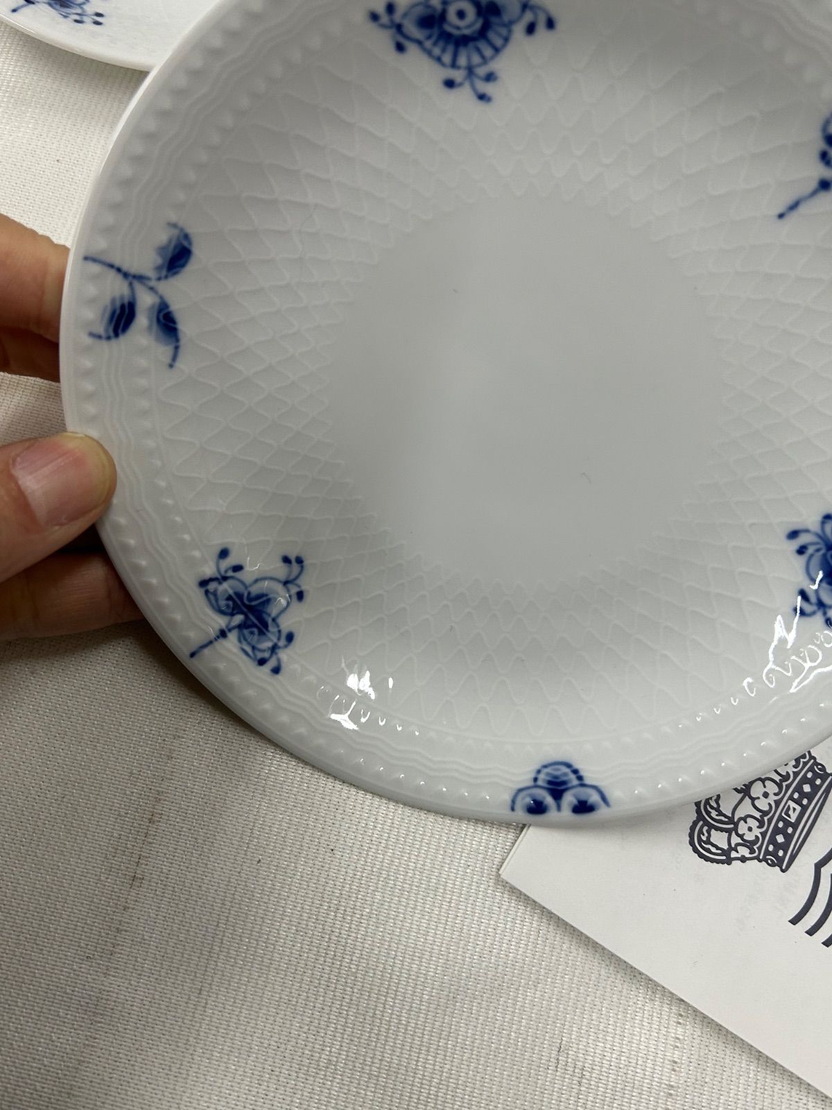 159 新品未使用ロイヤルコペンハーゲン 15cm 小皿 5枚セット ブルー