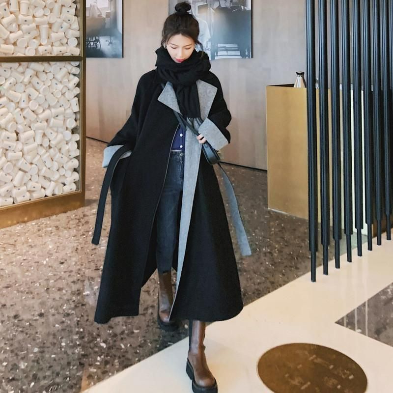 チェスターコート レディース コート無地 ブラック カジュアル 秋冬 ゆったり 着痩せ フォマール 通勤 ロング丈 トレンチコート ラシャ アウター チェスターコート レディース コート無地 ブラック カジュアル 秋冬