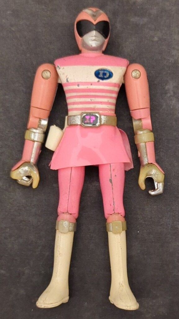 電子戦隊 デンジマン フィギュア GB-16 超合金　全5体　※ピンク右足折れ 電子戦隊 デンジマン フィギュア GB-16 超合金全5体※ピンク右足折れ