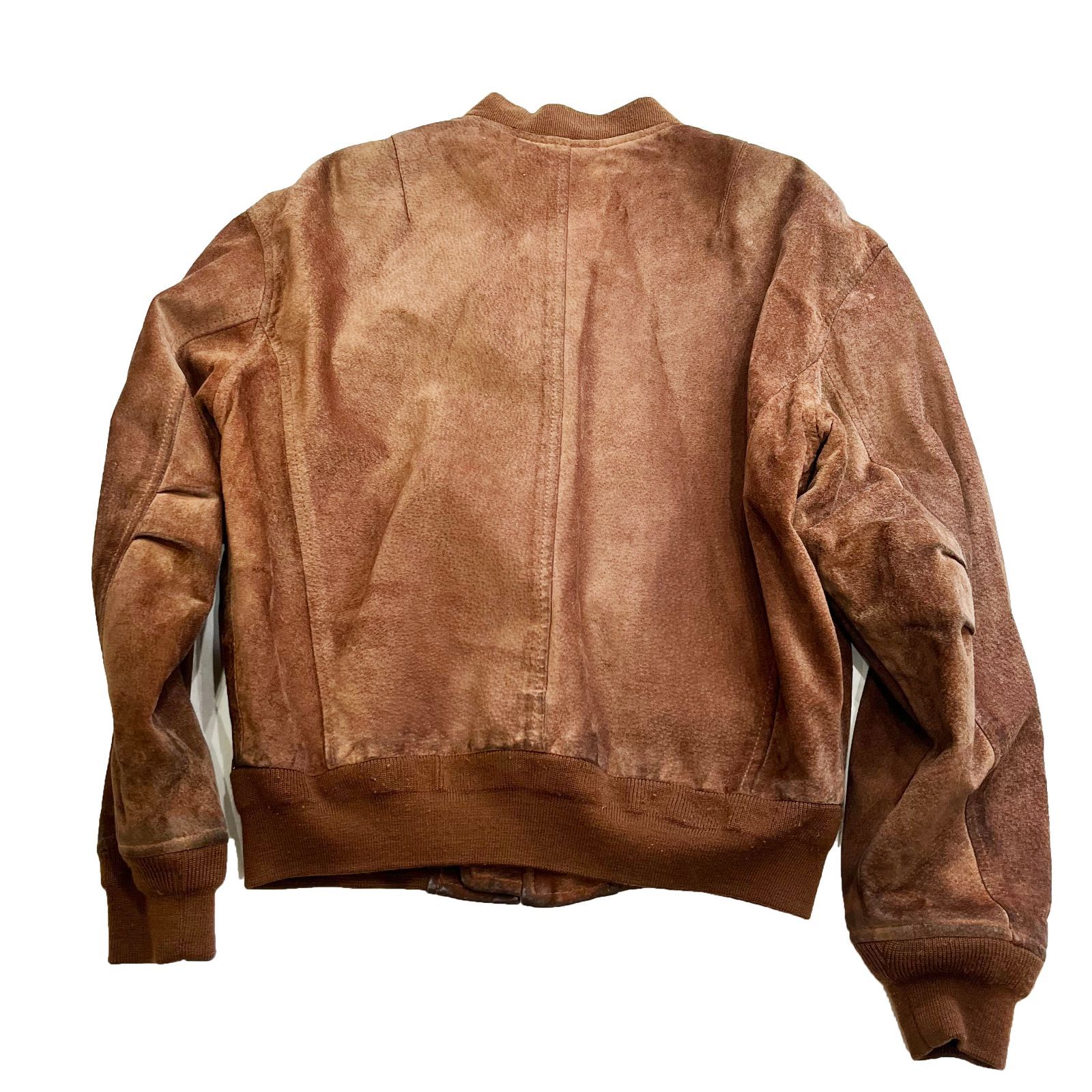 中古○BEAMS/ビームス○レザーワークス スエードブルゾン ブラウン