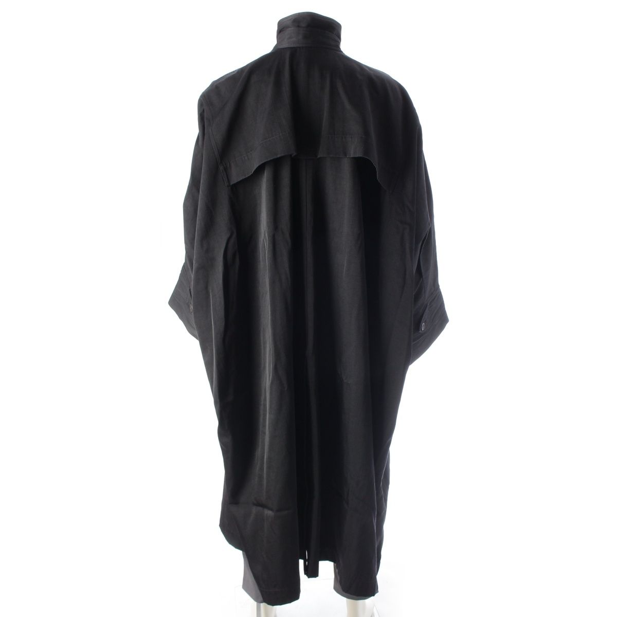 イッセイミヤケ 80s ナイロン 筆タグ 変形 イカ ステンカラーコート