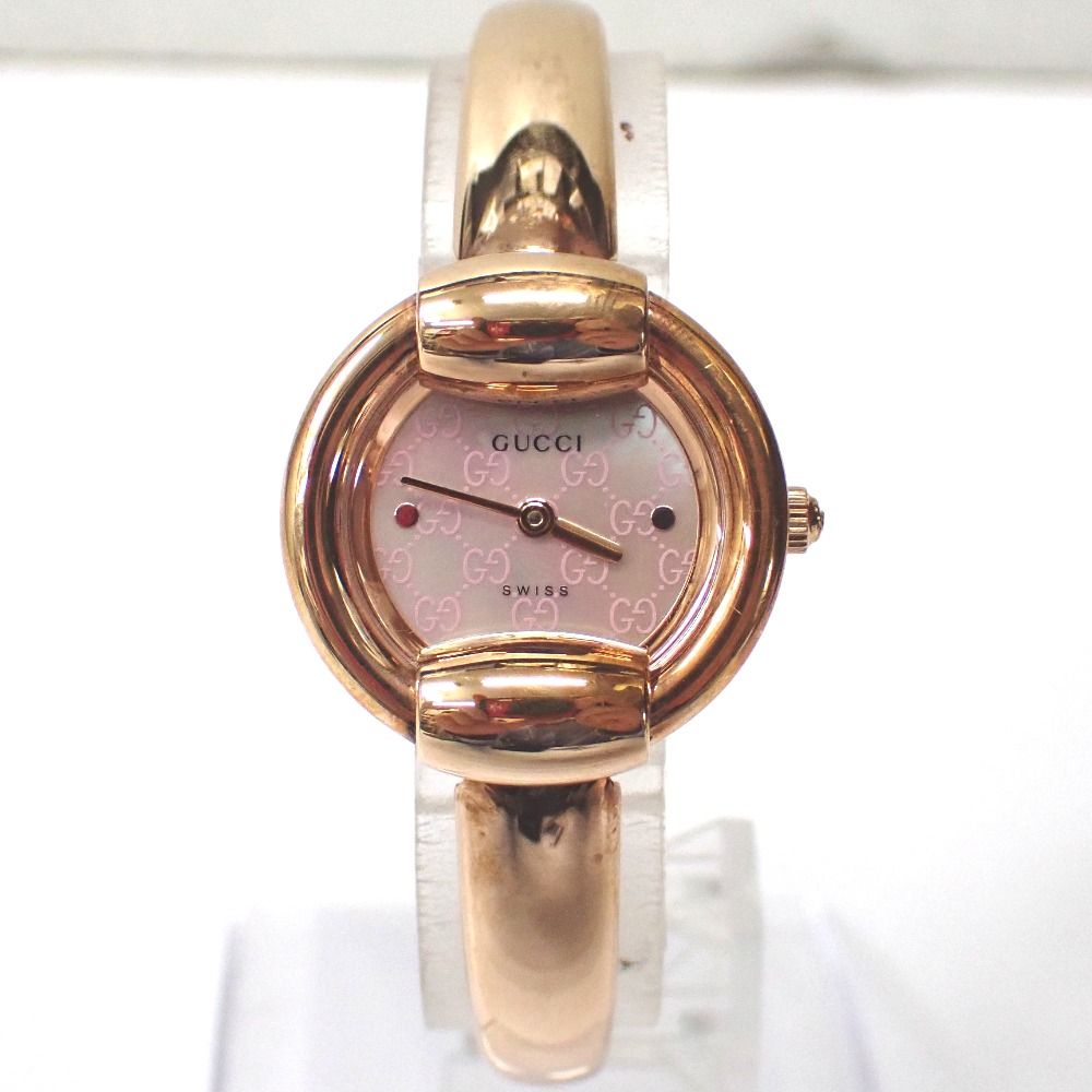 Ft631645 グッチ 腕時計 1400L ゴールド シェル GG文字盤文字盤