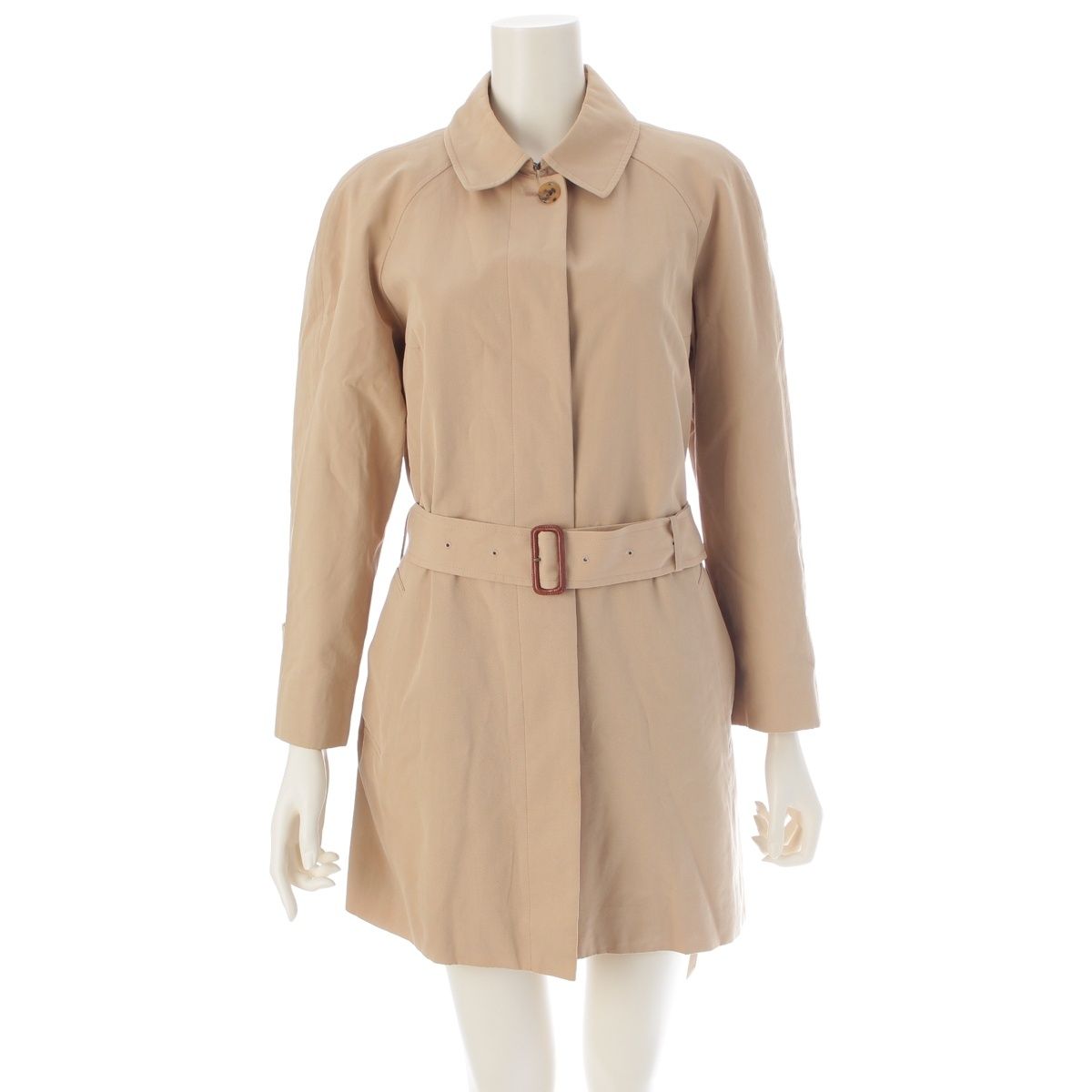 バーバリー ロンドン コットン ベルト付き ステンカラーコート