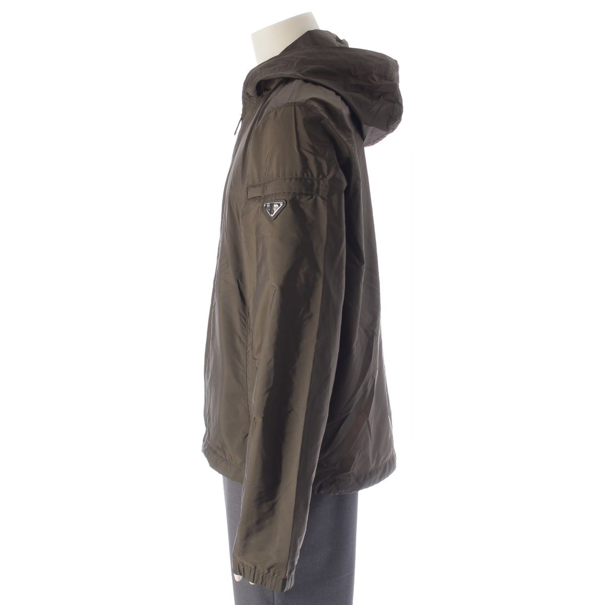 プラダスポーツ トライアングルロゴ ジップアップ フーデット ナイロン