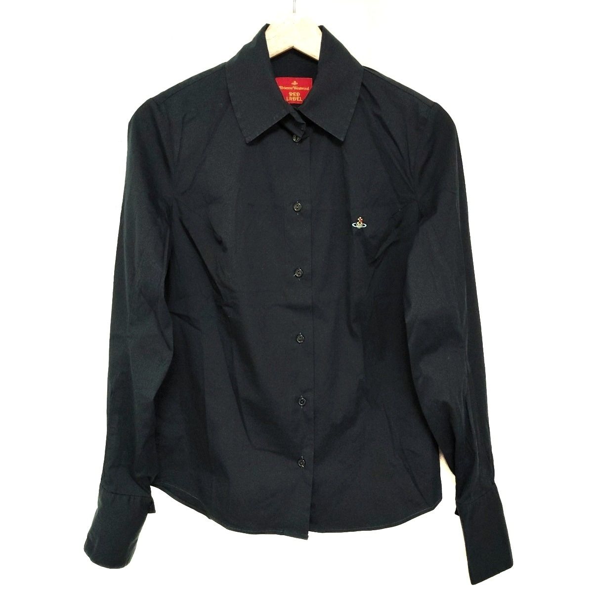 VivienneWestwoodRedLabel ヴィヴィアンウエストウッドレッドレーベル 長袖シャツブラウス サイズ2 M レディース ネイビー