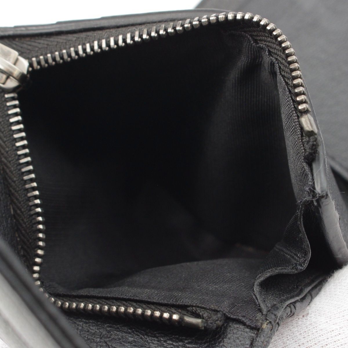  サンローラン カサンドラ 羊革 レザー コインケース ウォレット 財布 ブラック コインケース 小銭入れ 小物