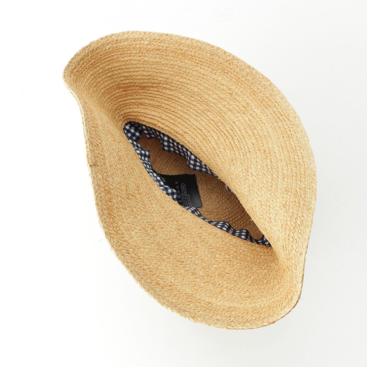 ミュウミュウ　麦わら帽子　リボン付き 夏に最適☆】ミュウミュウ 麦わら帽子 ロゴ入りリボン付き 楽天市場