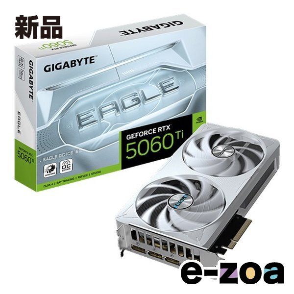 ギガバイト GeForce RTX 5060 Ti搭載オーバークロック グラフィックボード VRAM 16 GB ホワイト GV- -16 GD 2658579