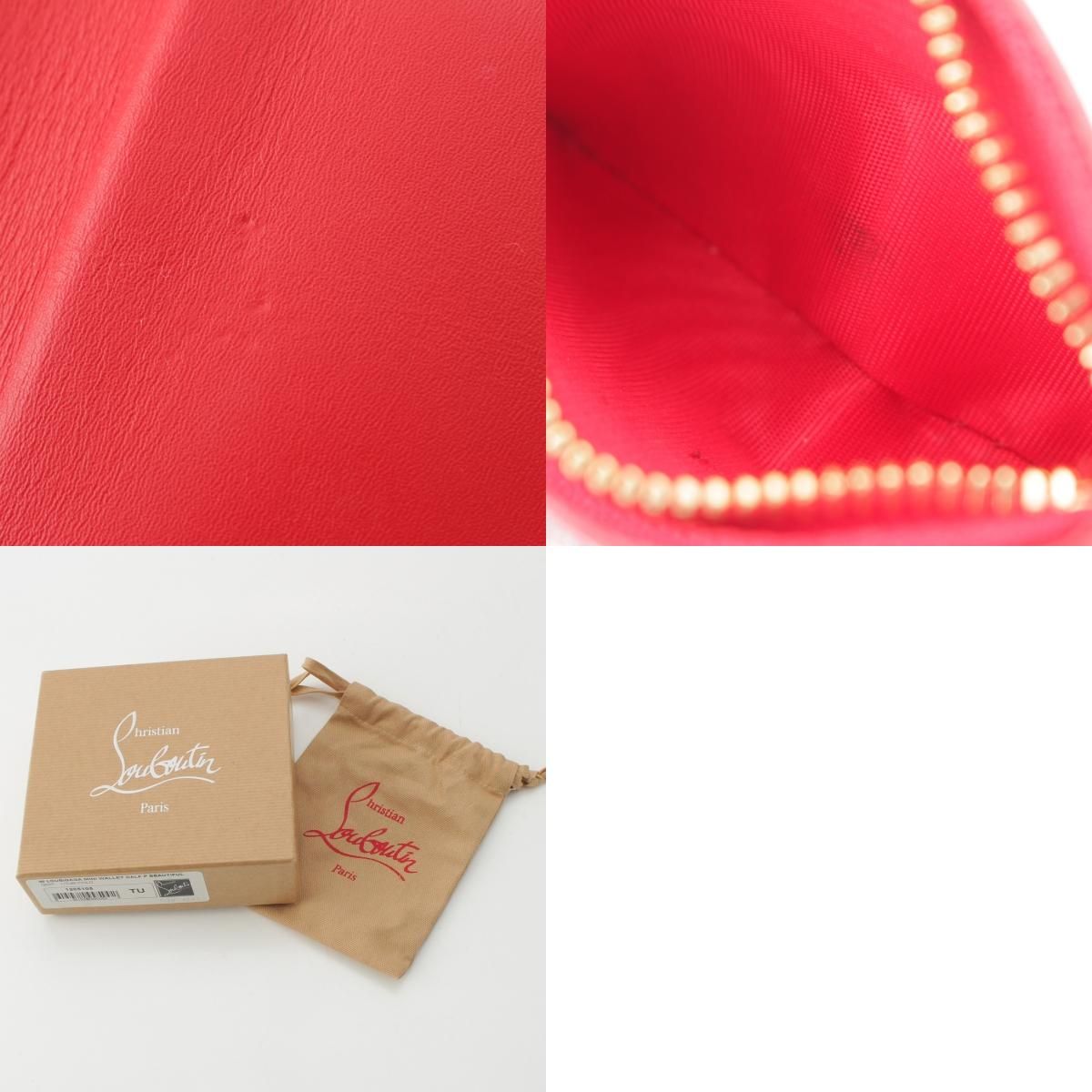 クリスチャンルブタン レザー グラフィック コンパクトウォレット 三