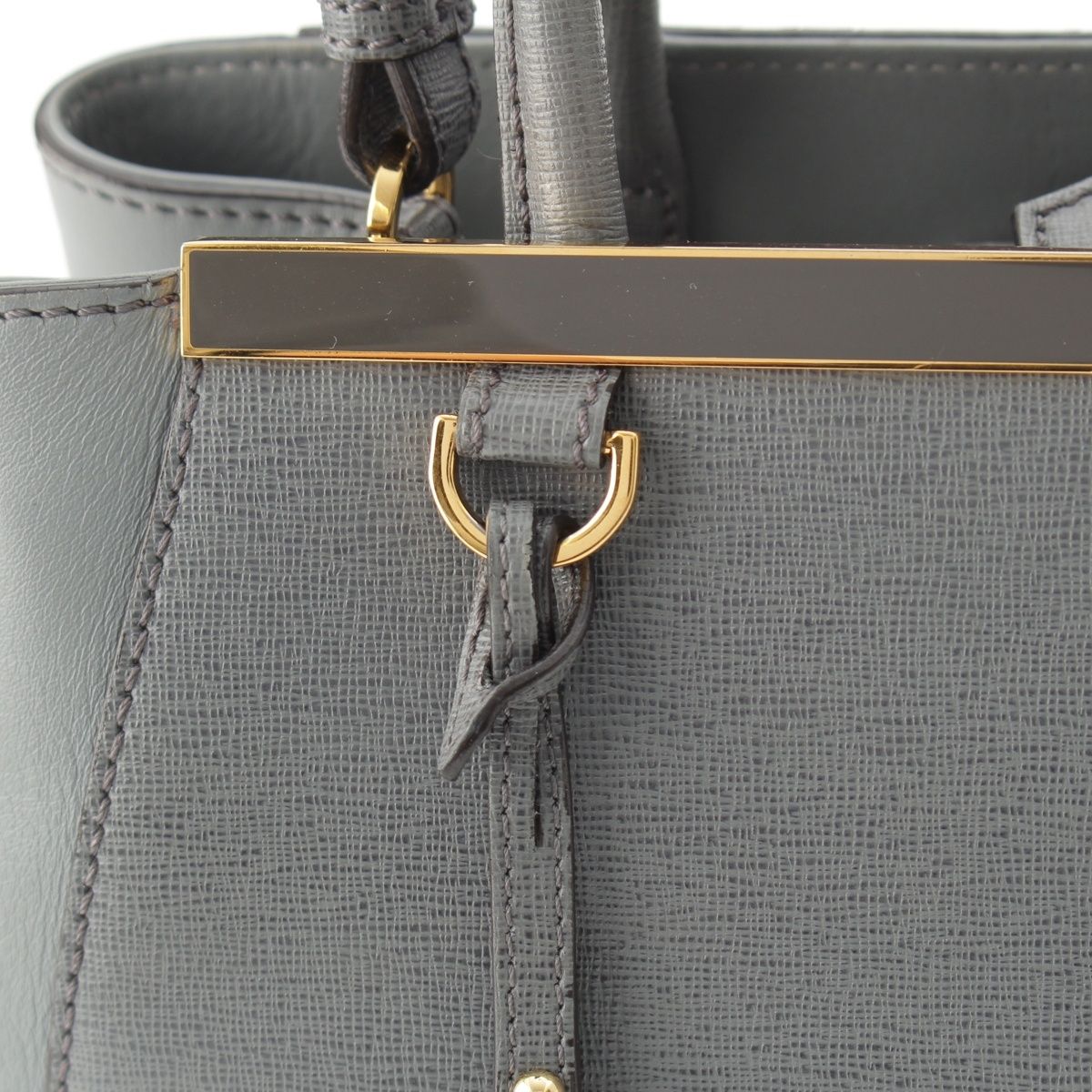 フェンディ プチトゥージュール レザー 2WAY ショルダー ハンドバッグ