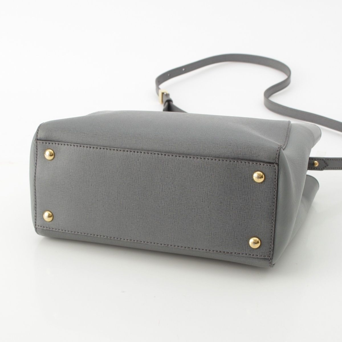 フェンディ プチトゥージュール レザー 2WAY ショルダー ハンドバッグ