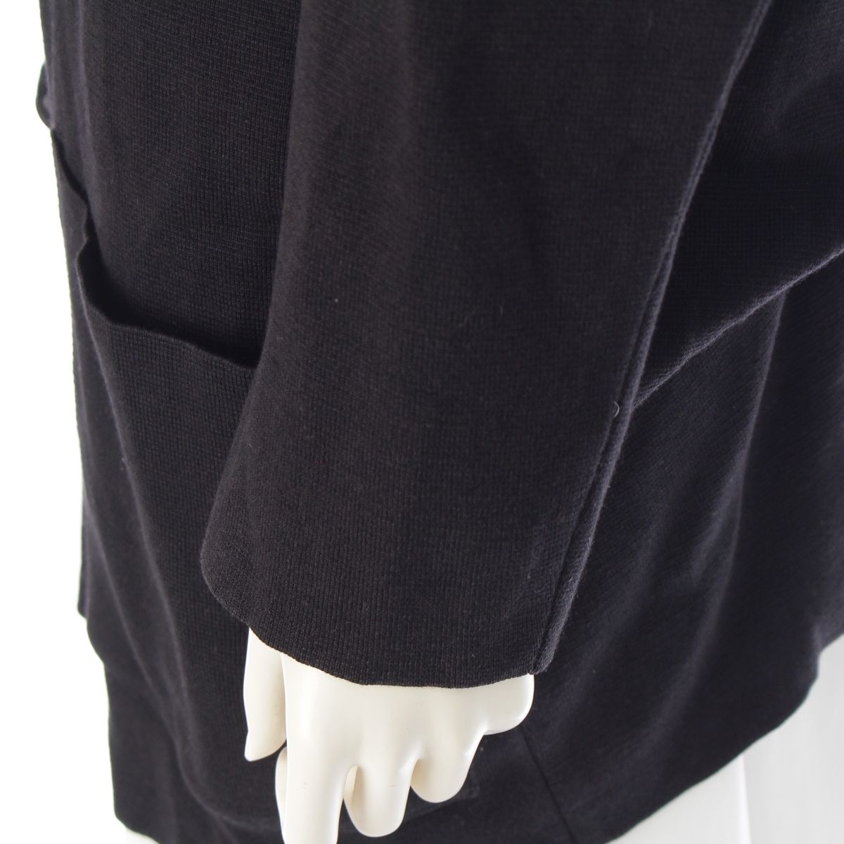 イッセイミヤケ 80s ウール混 筆タグ 変形 カーディガン トップス