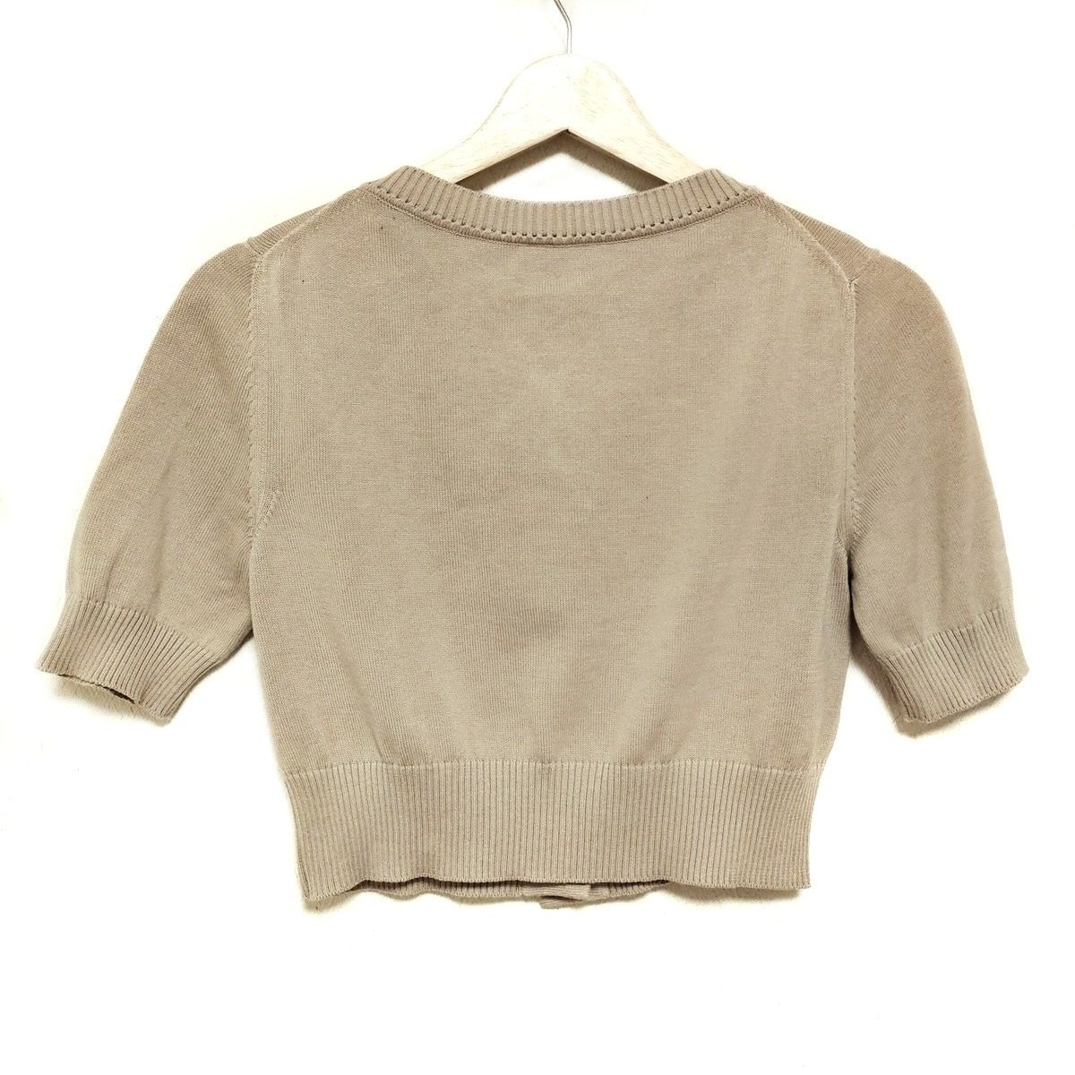 FENDI フェンディ カーディガン サイズ40 M レディース - ベージュ×ピンク×白 半袖