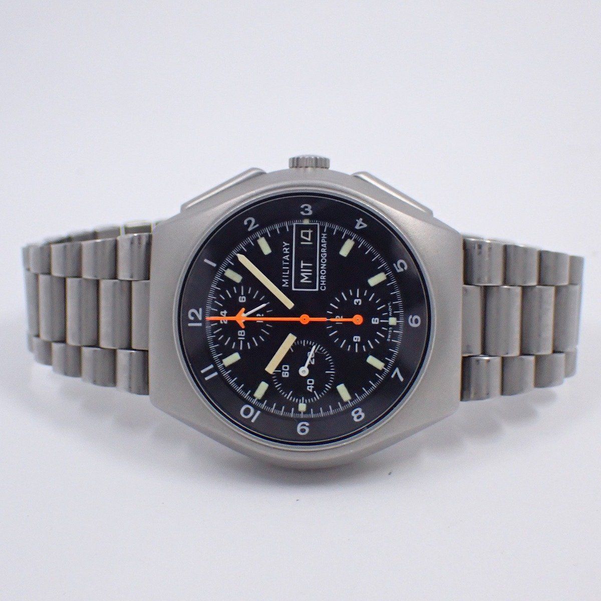 OH済み】TUTIMA チュチマ ミリタリー クロノグラフ デイデイト 自動