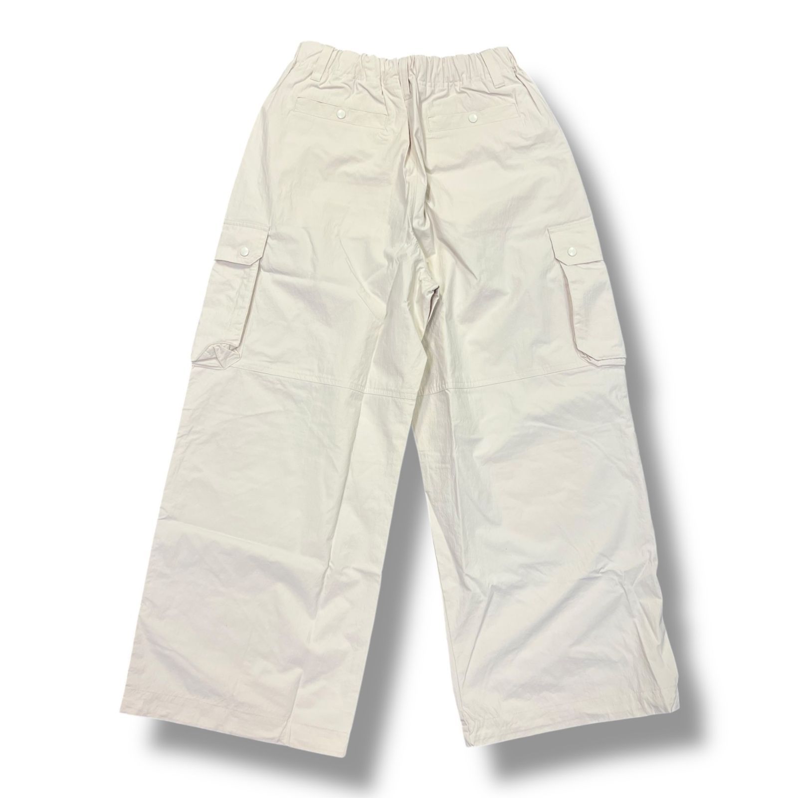 参考上代33000円 MY____ Nylon cargo pants ナイロンカーゴパンツ イージーパンツ マイ ユニバーサルプロダクツ 241-61506 アイボリー 1 884 A