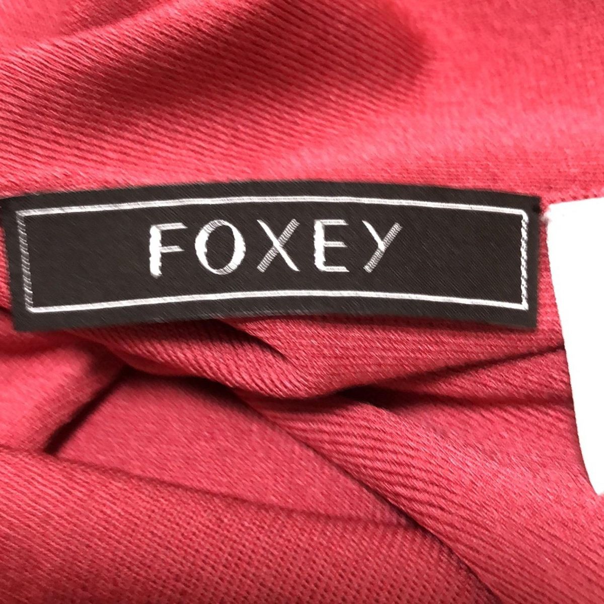  FOXEY フォクシー ベスト サイズ38 M レディース - 42969 レッドピンク ベスト ジレ ベスト ジレ ビスチェ