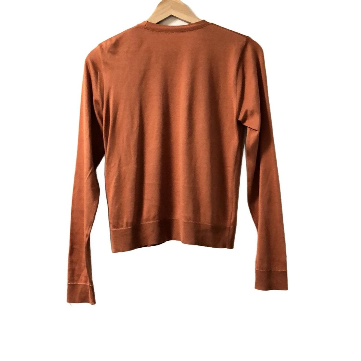 FOXEY フォクシー カーディガン サイズ38 M レディース - 41907 ブラウン 長袖 シルク