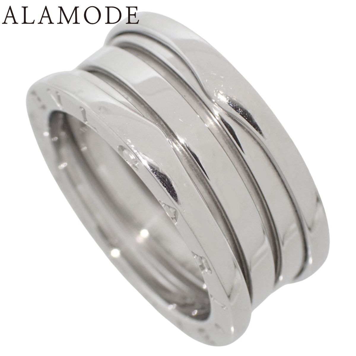 BVLGARI ブルガリ ビーゼロワン ビー ゼロワン リング 346583 ホワイトゴールド K 18 WG 9 3 g 指輪 B zero 1 ジュエリー 15 55 号 シルバー銀 メンズ アラモード