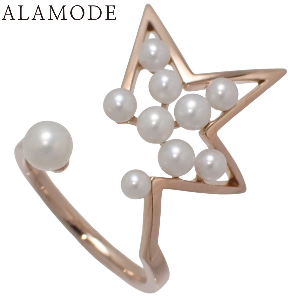 TASAKI タサキ アブストラクト スター リング パール ピンクゴールド K 18 PG 5 2 g 指輪 ジュエリー 12 52 号 レディース アラモード